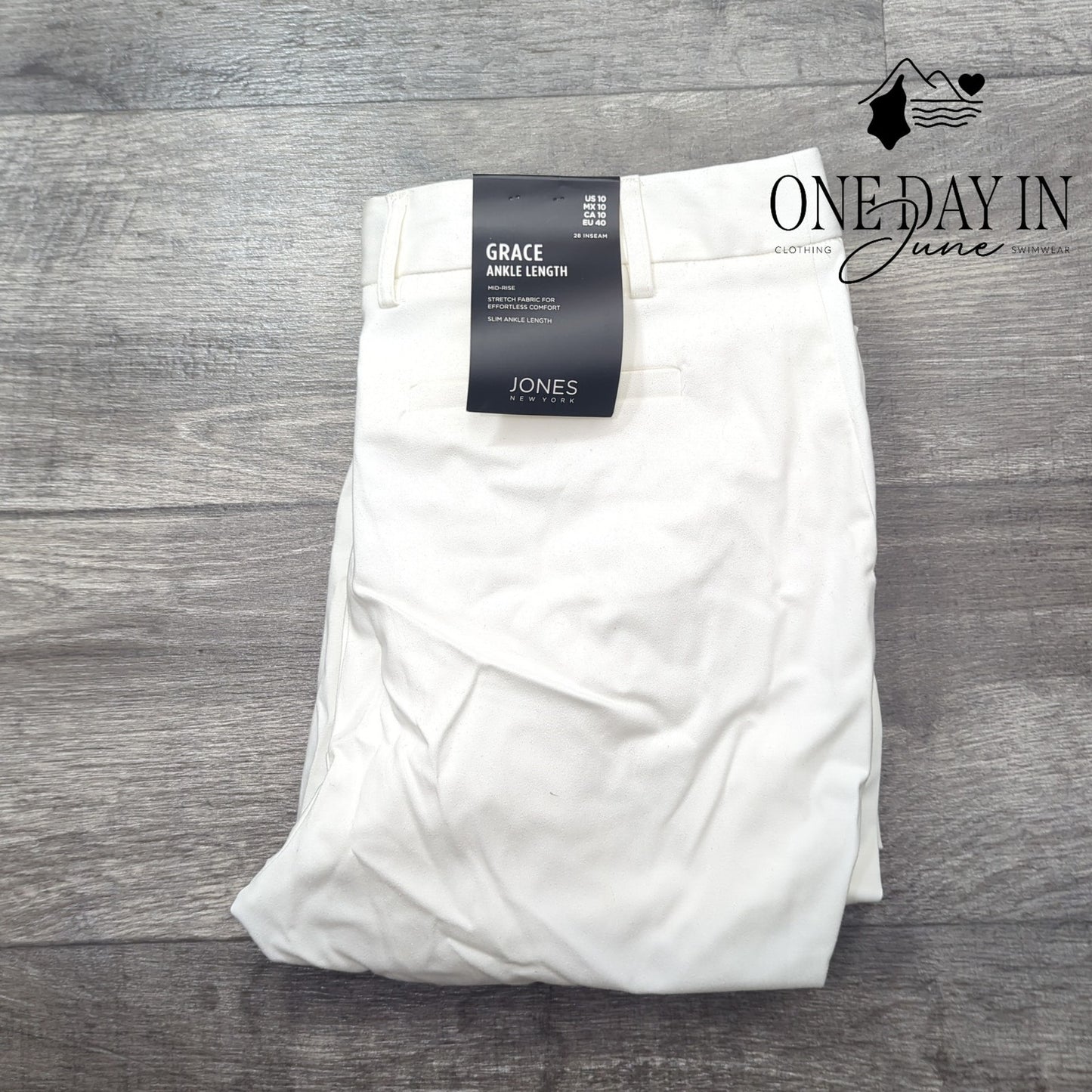 Jones New York Grace Ankle Length Pants Size 10