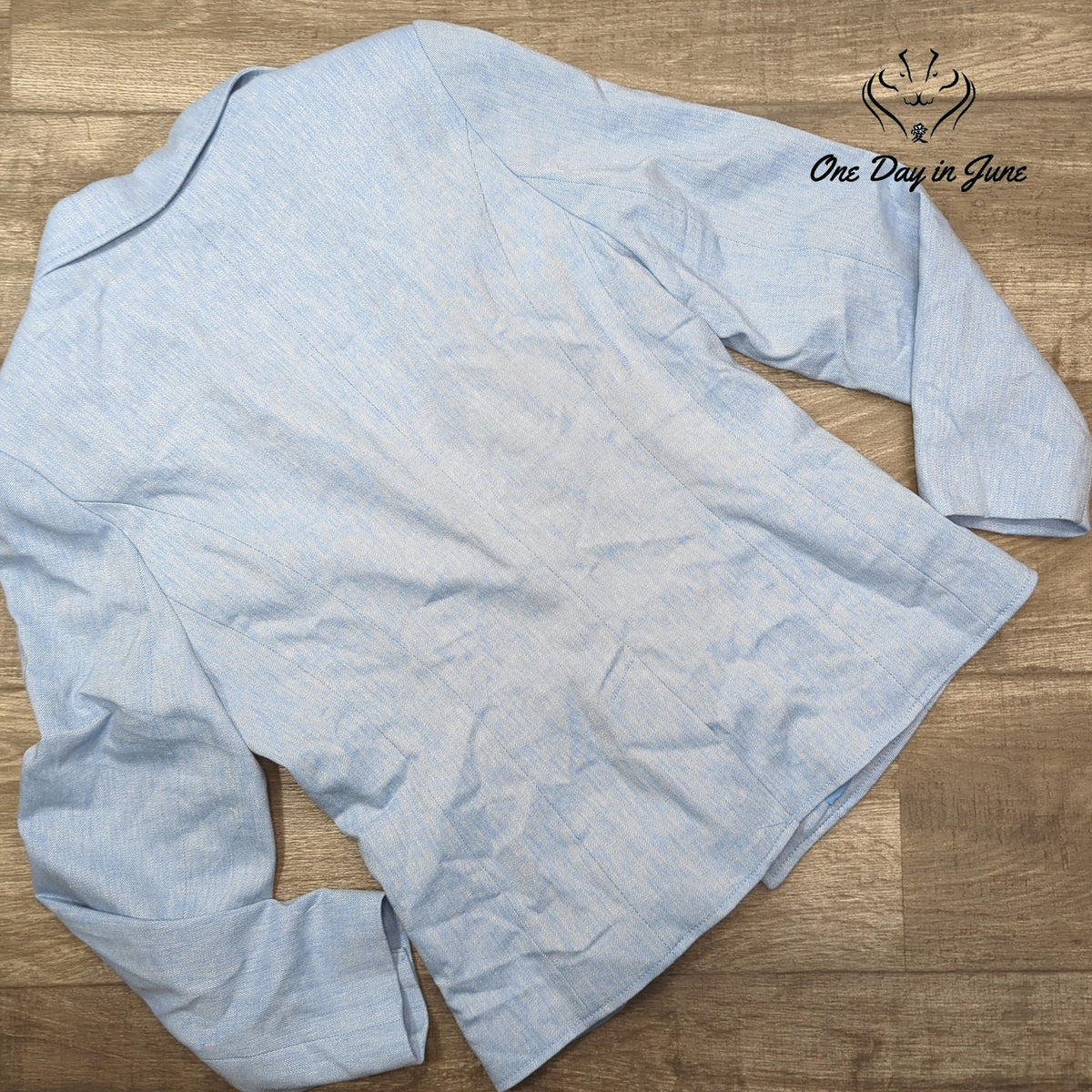 New York & Company 7th Avenue Blazer Light Blue Double Breasted NWT Size 12