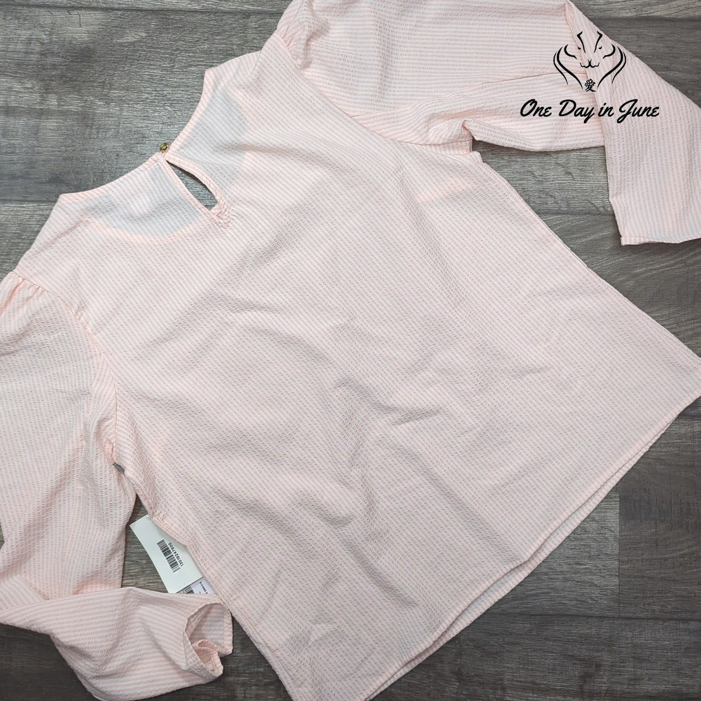 Liz Claiborne Long Sleeve Striped Top Size S