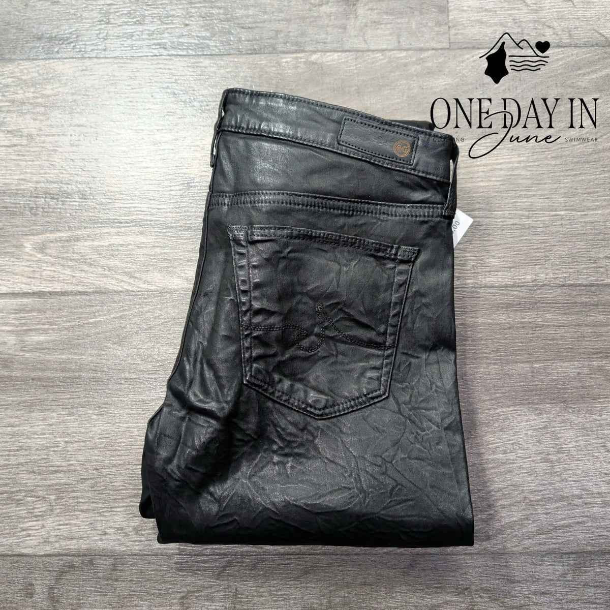 AG Adriano Goldschmied The Legging Ankle Faux Leather Jeans NWT Size 4 (27)