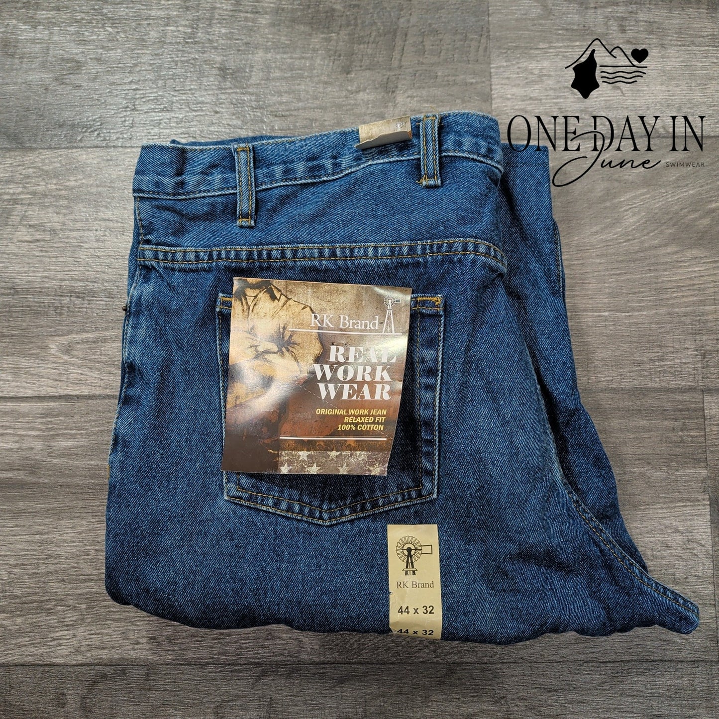 RK Brand Straight Leg Jeans Size 44X32