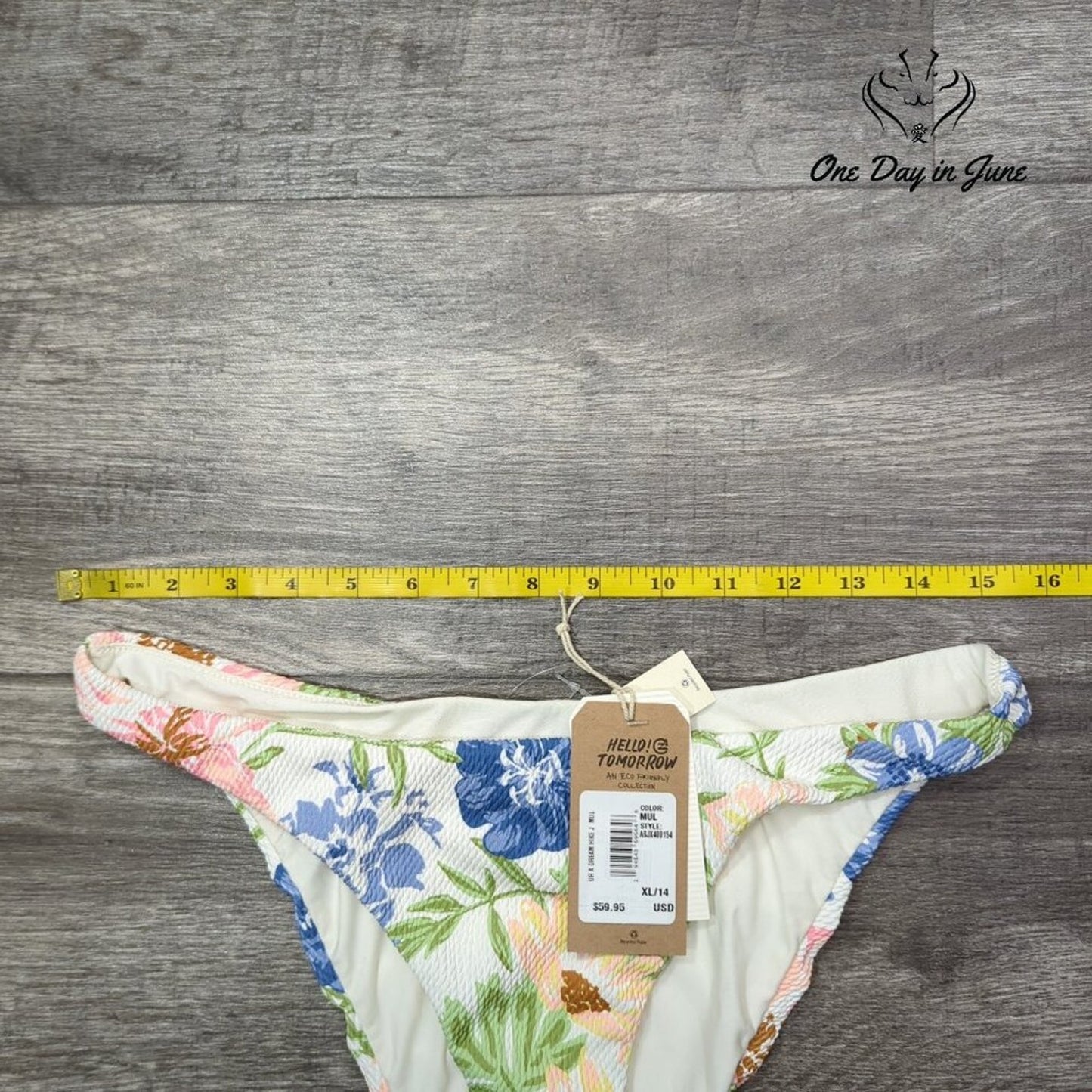 Billabong UR A Dream Hike Bikini Bottom Size XL