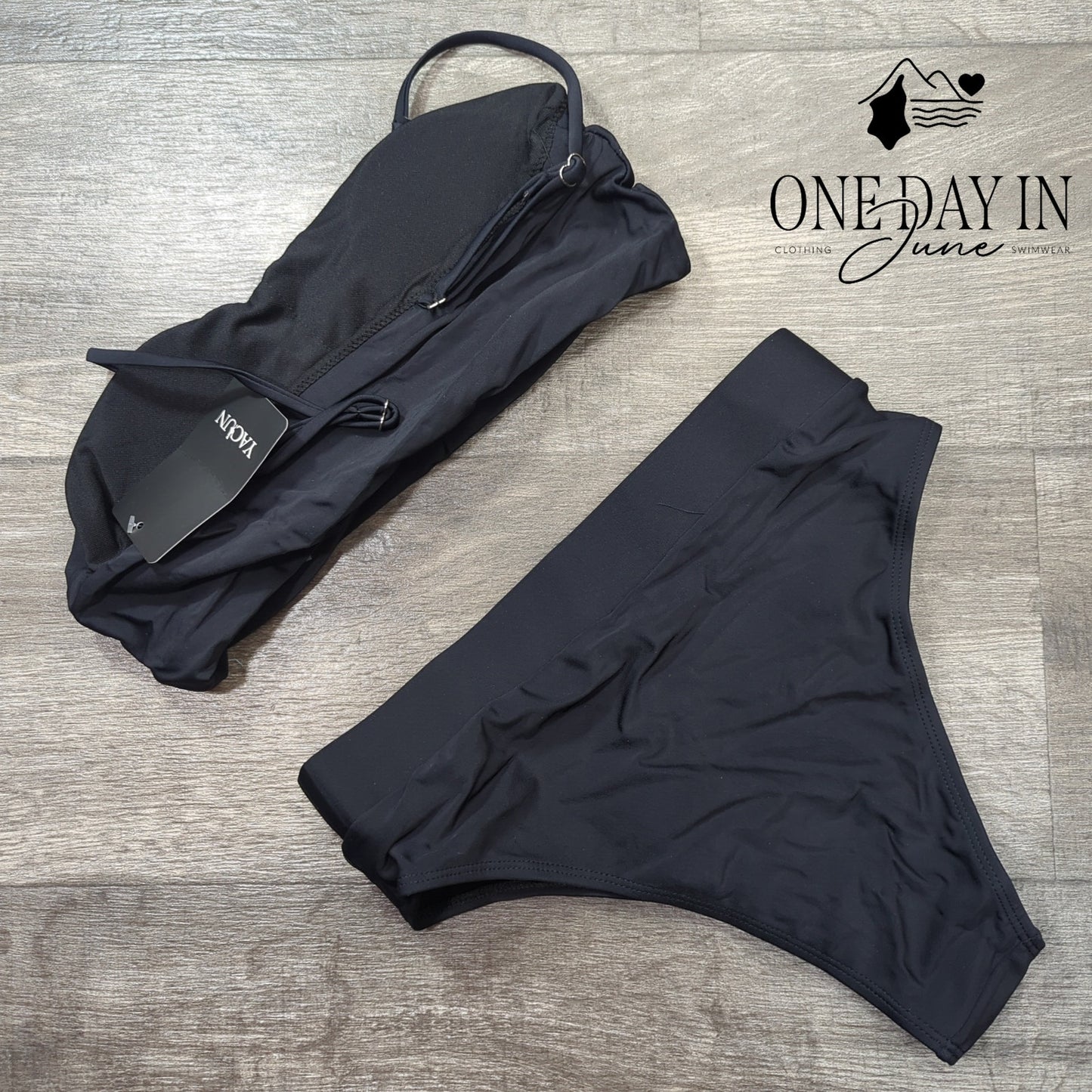 Yacun Crop Bikini Swimsuit Size S