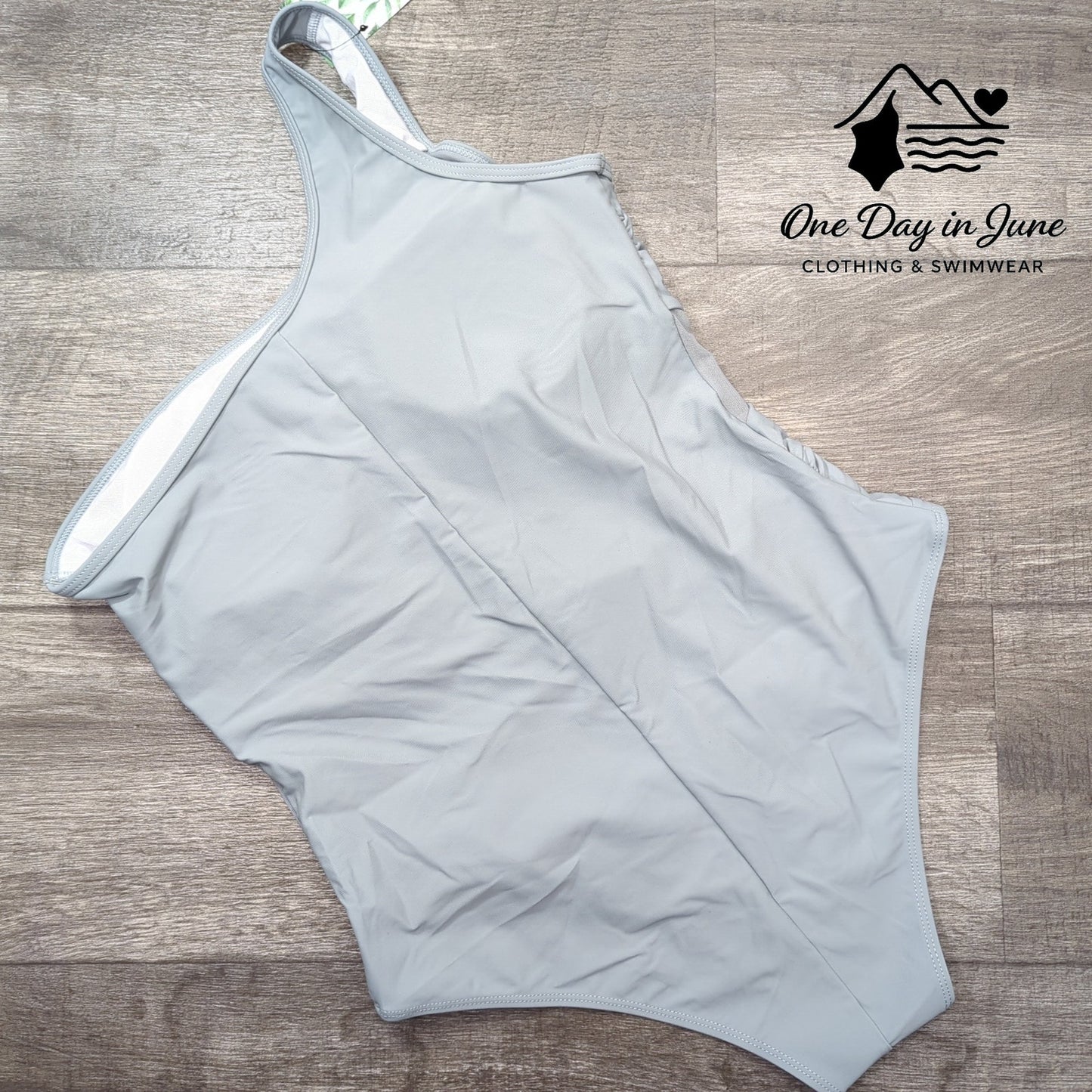 Runtlly One Shoulder Mesh One Piece Swimsuit Size XL