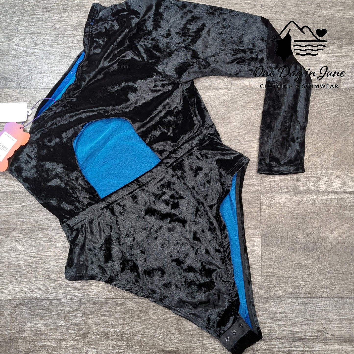 Yitty One Arm Velour Bodysuit Size 1X