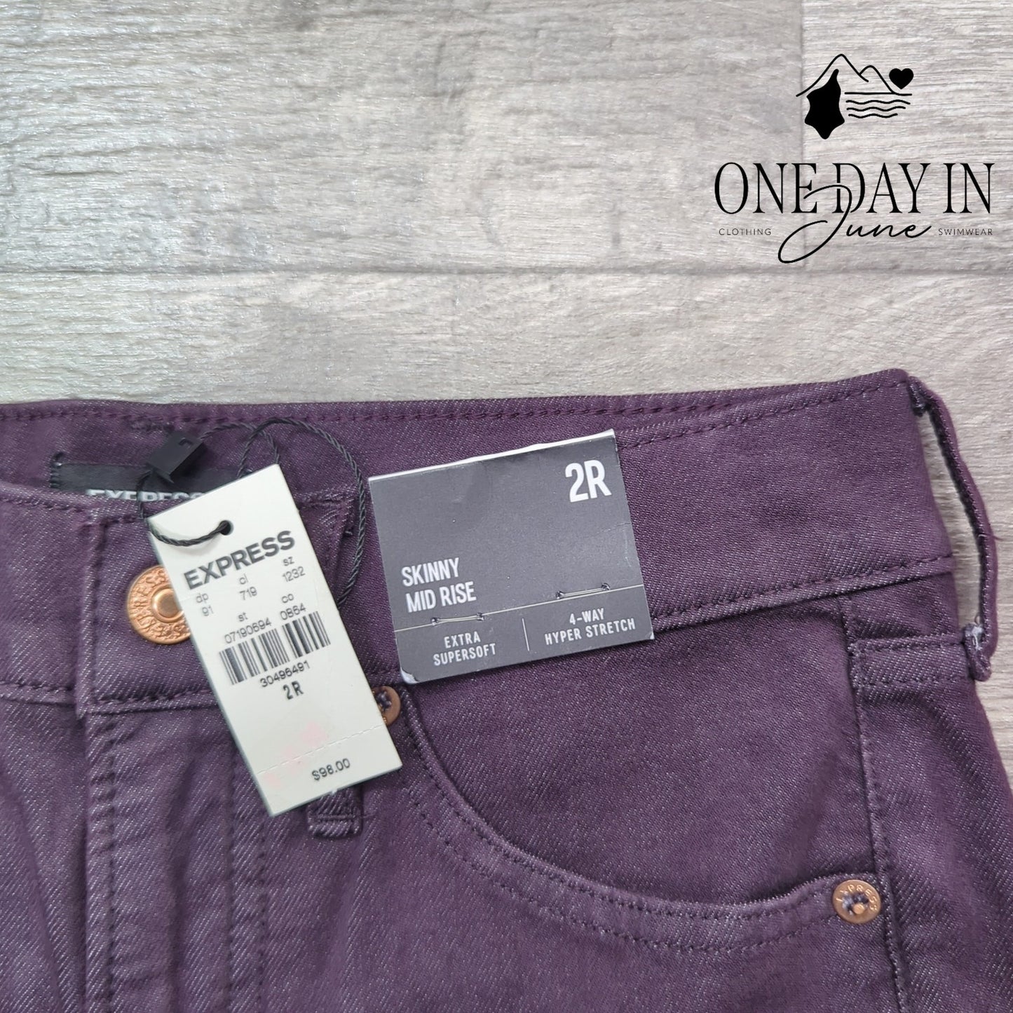 Express Skinny Mid Rise Jeans Size 2R