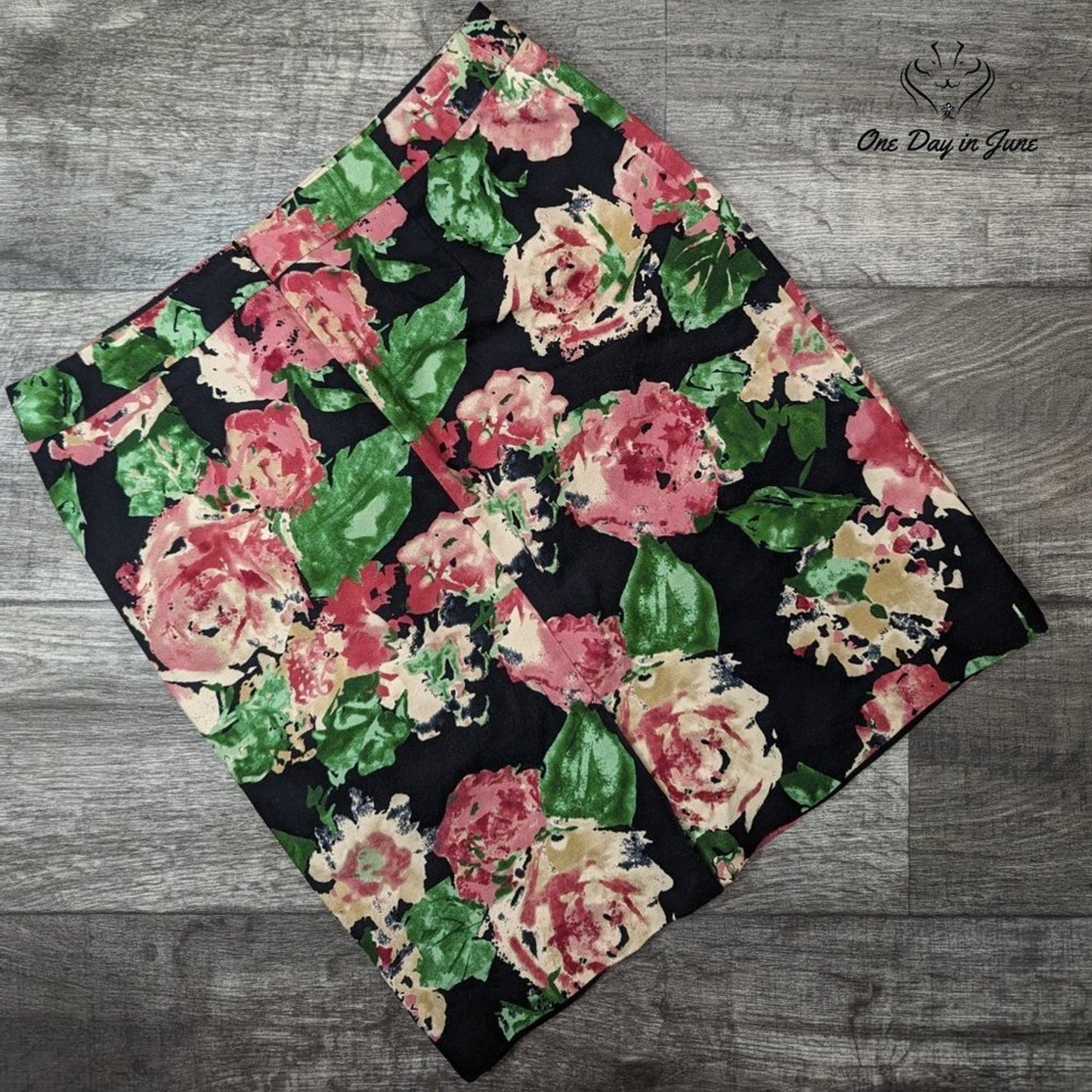 Talbots Petite Floral Lined Skirt Size 8P