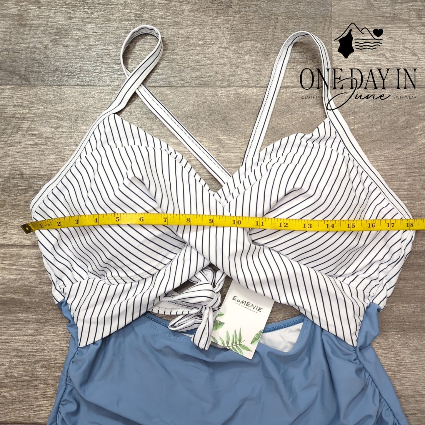 Eomenie Cross Front Cut Out One Piece Swimsuit Size 2XL