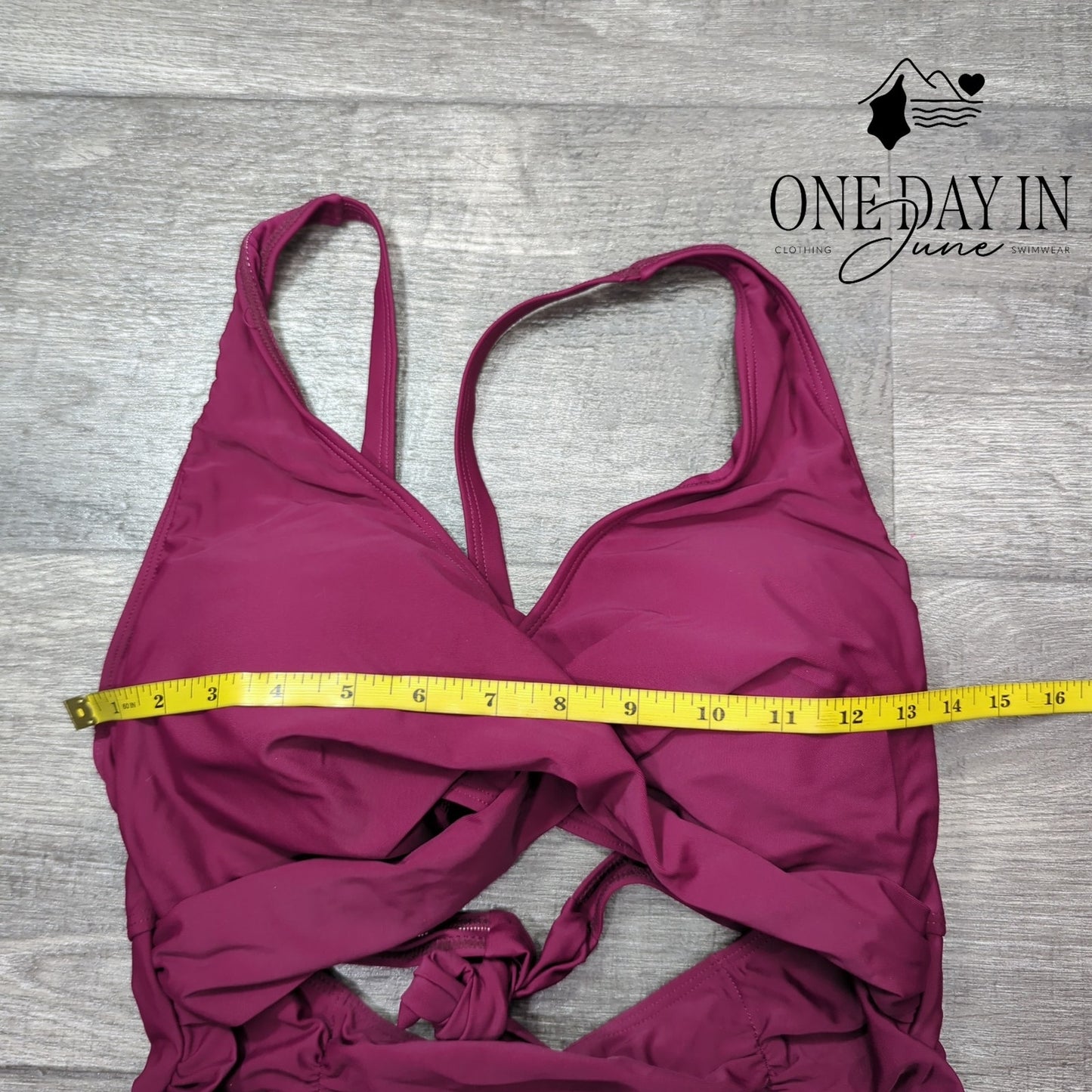 Blooming Jelly Ruched Cutout One Piece Swimsuit Size L