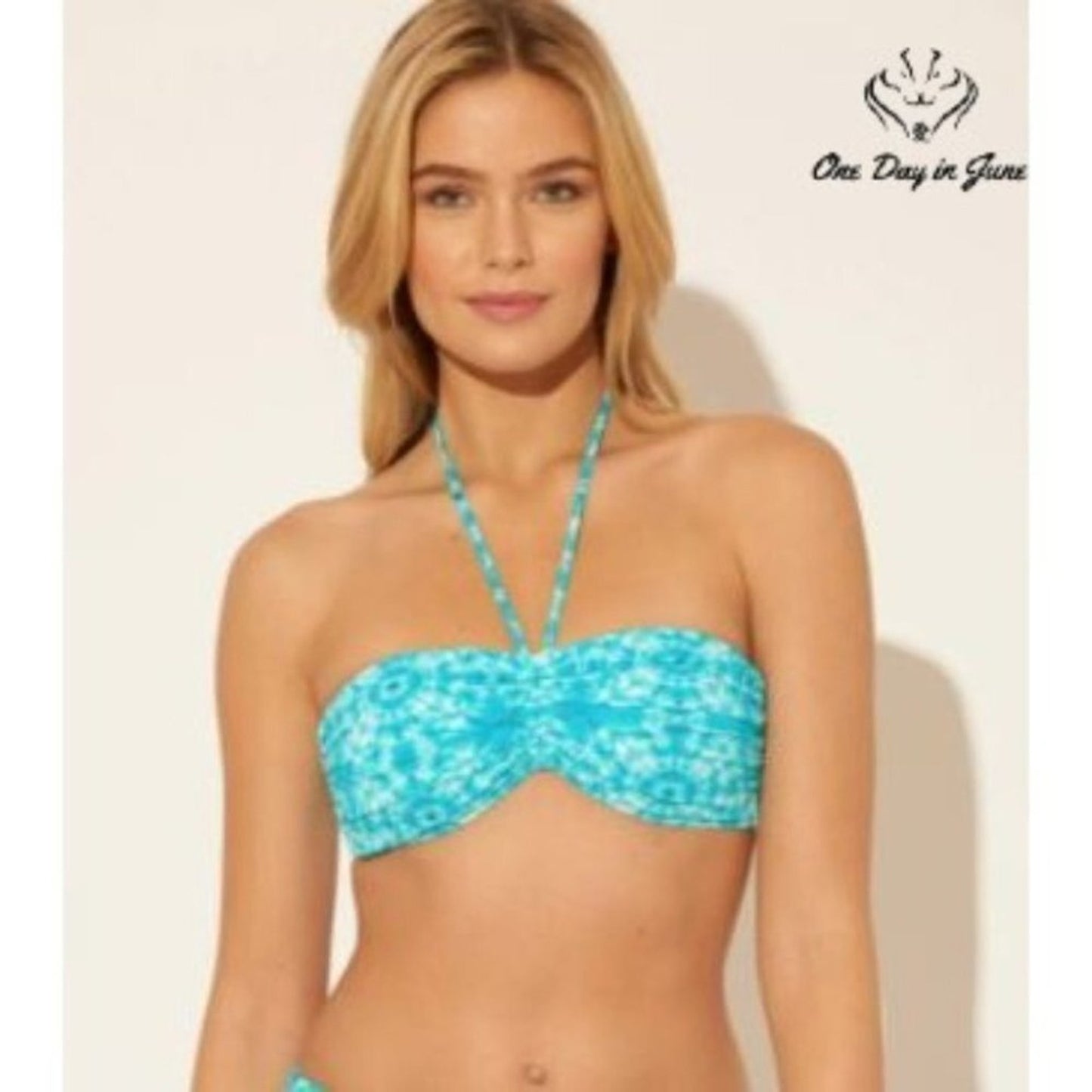 Bleu Rod Beattie Halter Bandeau Bikini Top Size 4
