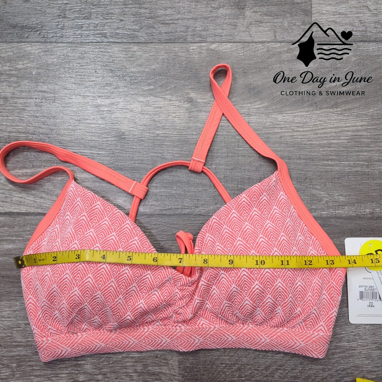 Body Glove Drew Sunset Bikini Top Size DD