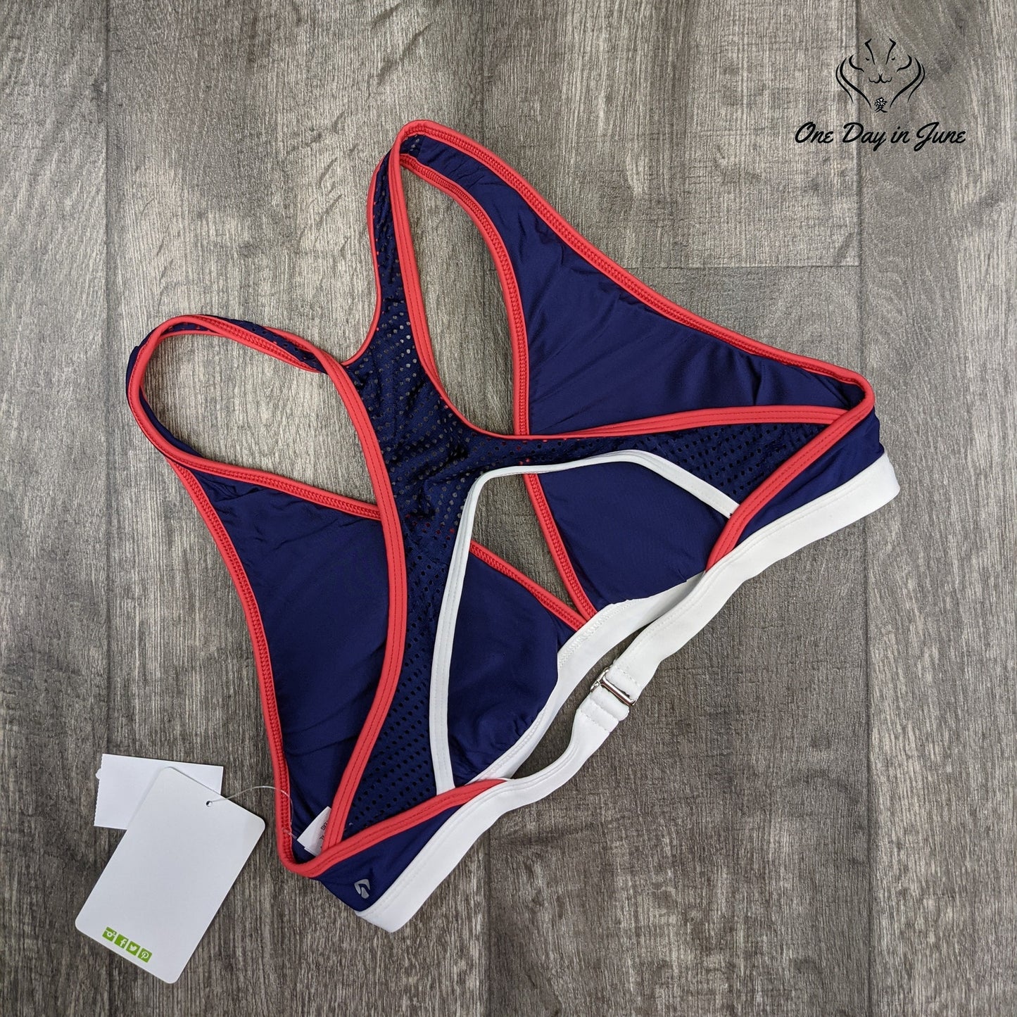 Next Longline Bikini Top Swimsuit Size S