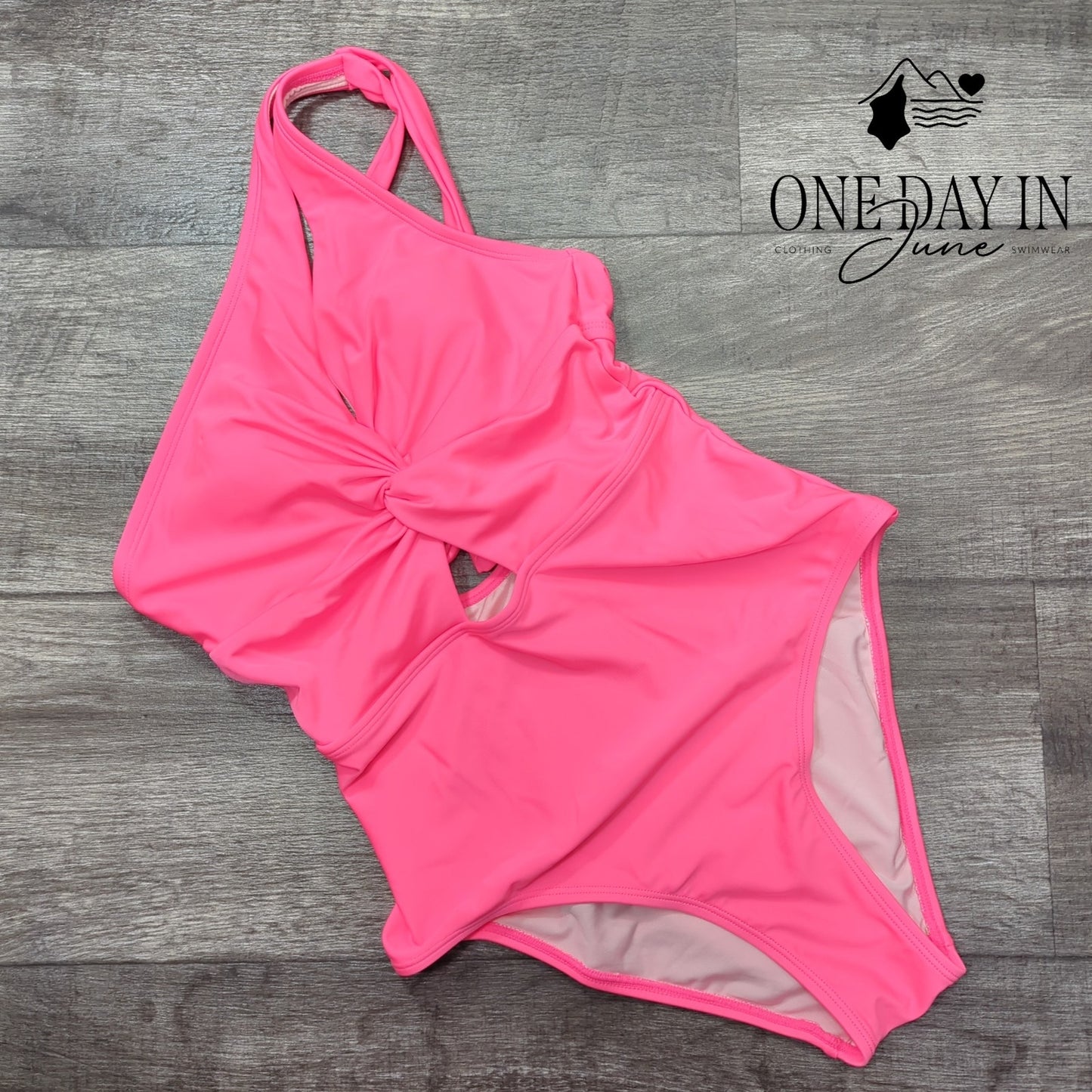 Cupshe Twist Front One Shoulder One Piece Swimsuit Size S