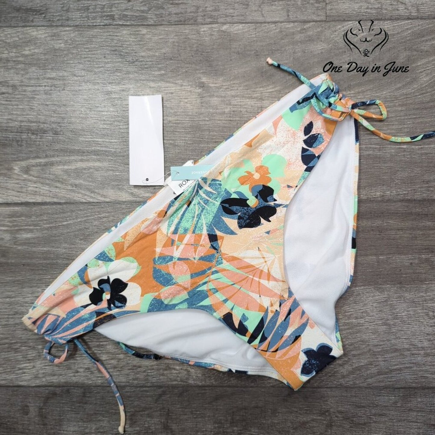 Roxy Beach Classics Full Coverage Bikini Bottom Size XL