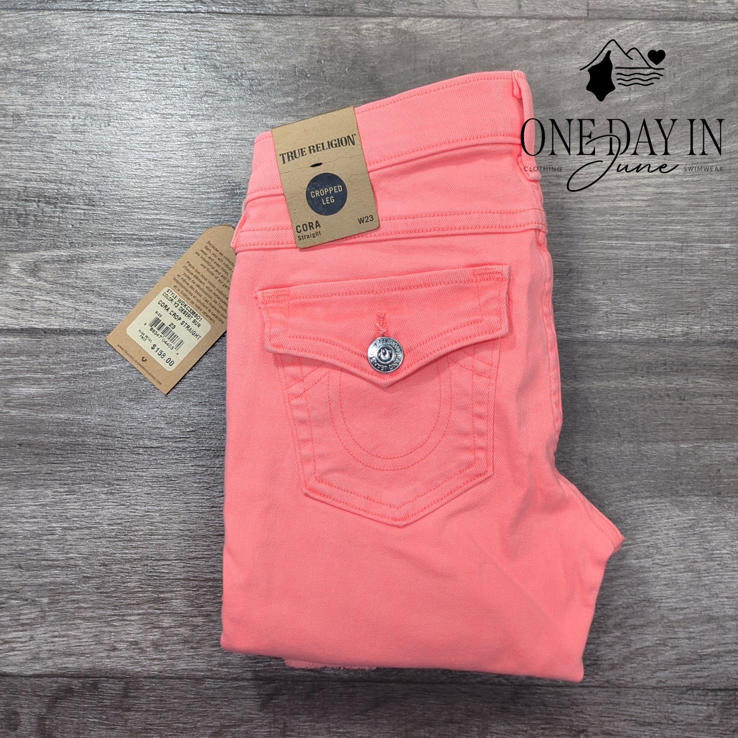 True Religion Cora Crop Straight Leg Jeans Size 23 (00)
