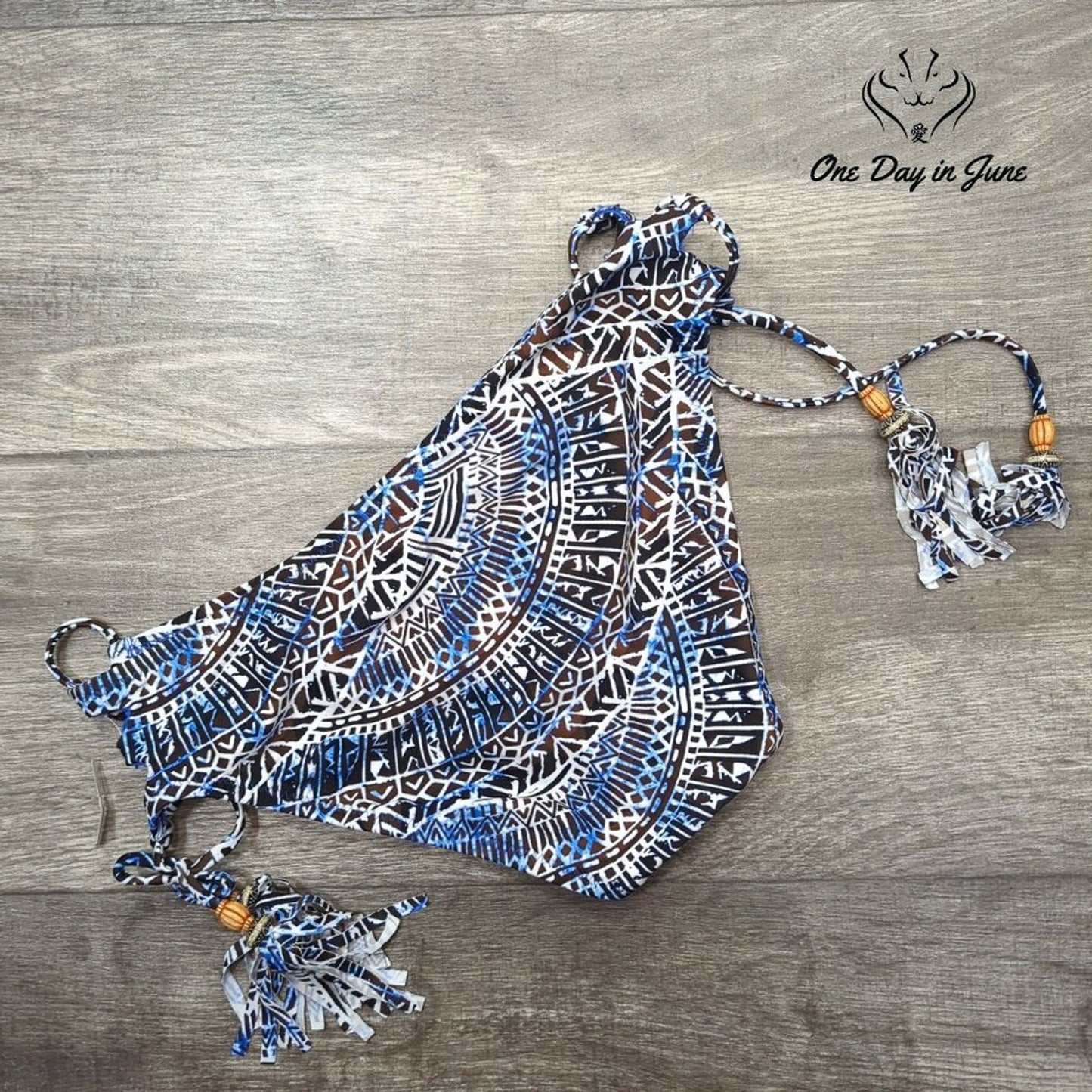 a.n.a Tribal Print Tie Side Bikini Bottom Size M