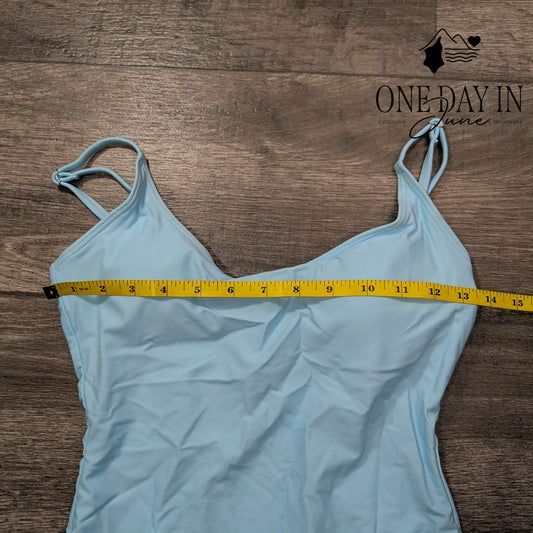 Aleumdr High Back One Piece Swimsuit Size S
