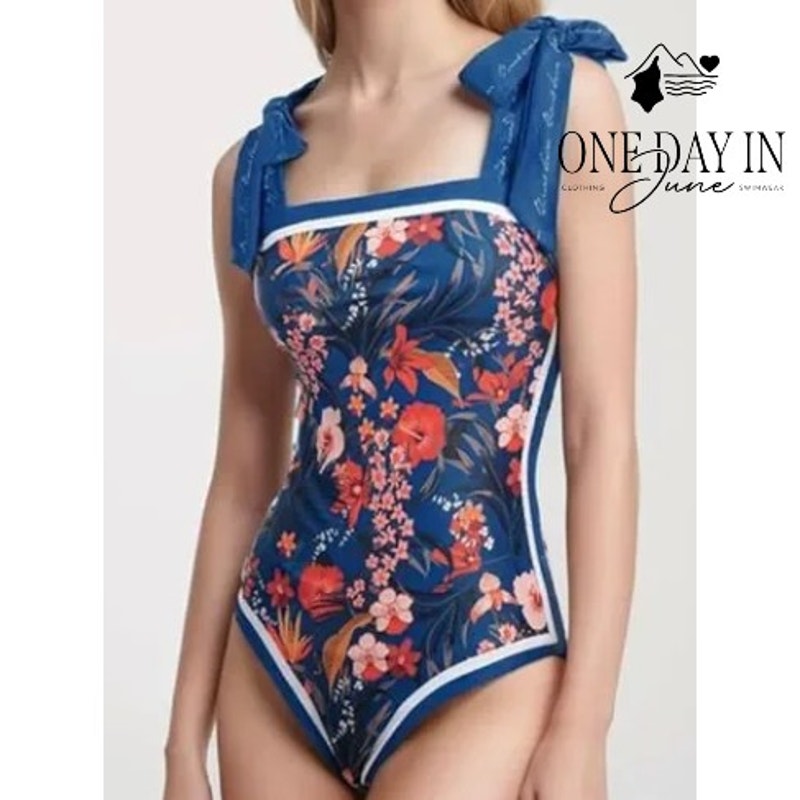 Skays Reversible Floral One Piece Swimsuit Size L