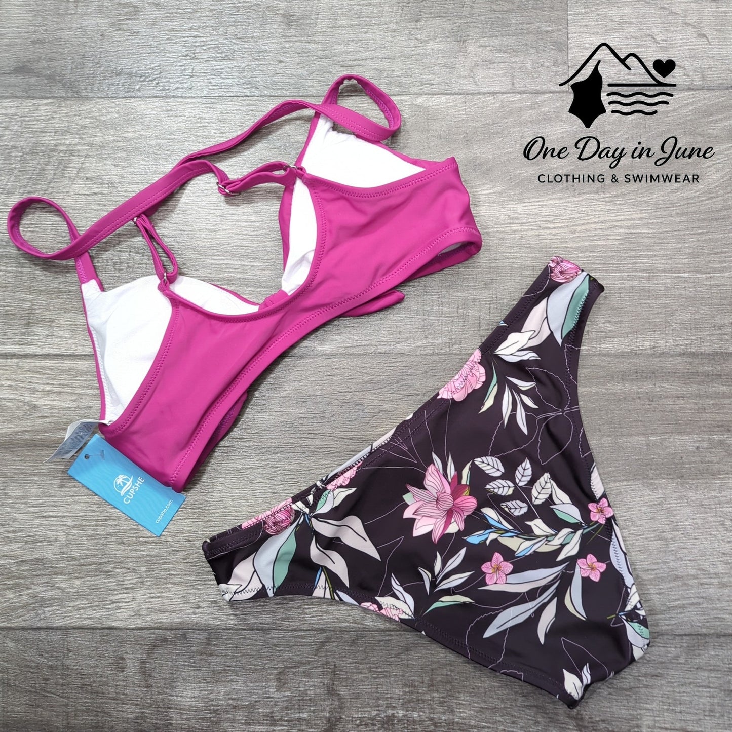 Cupshe Tie Knot Bikini Swimsuit Size S
