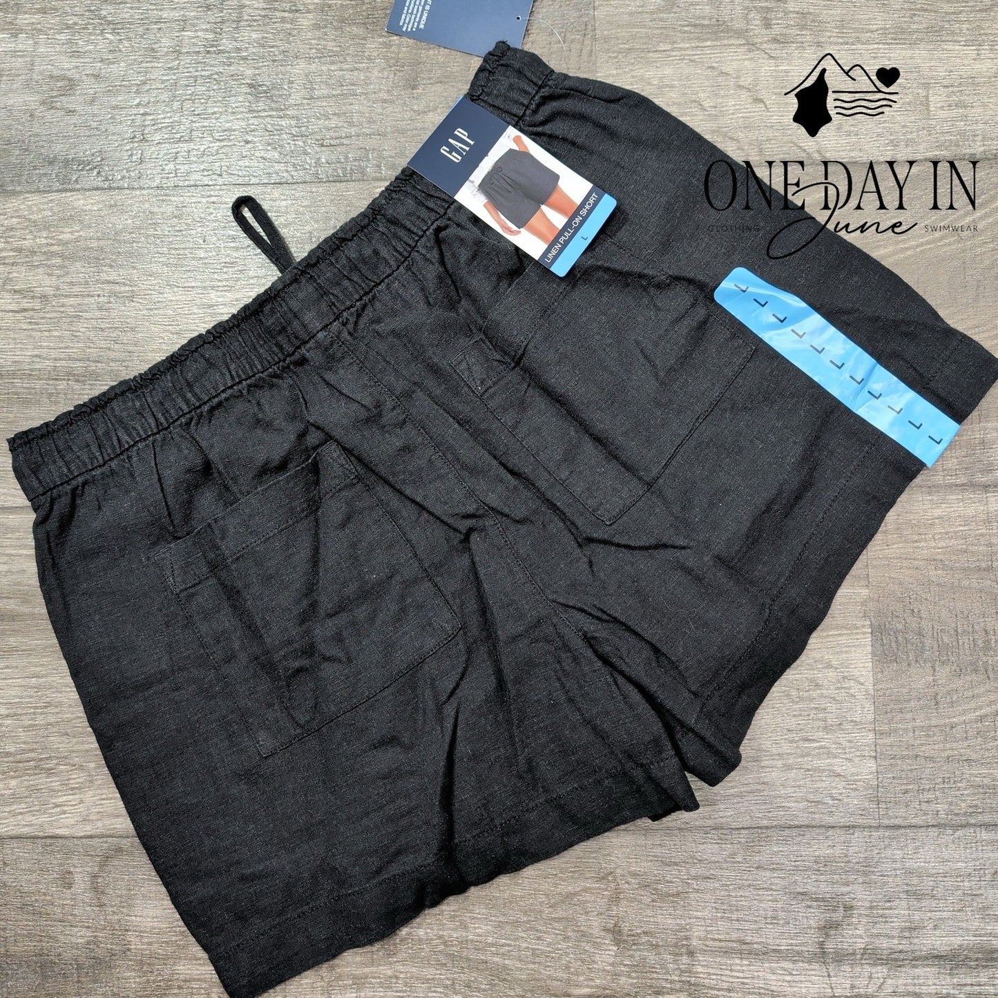 Gap Linen Pull On Shorts Size L
