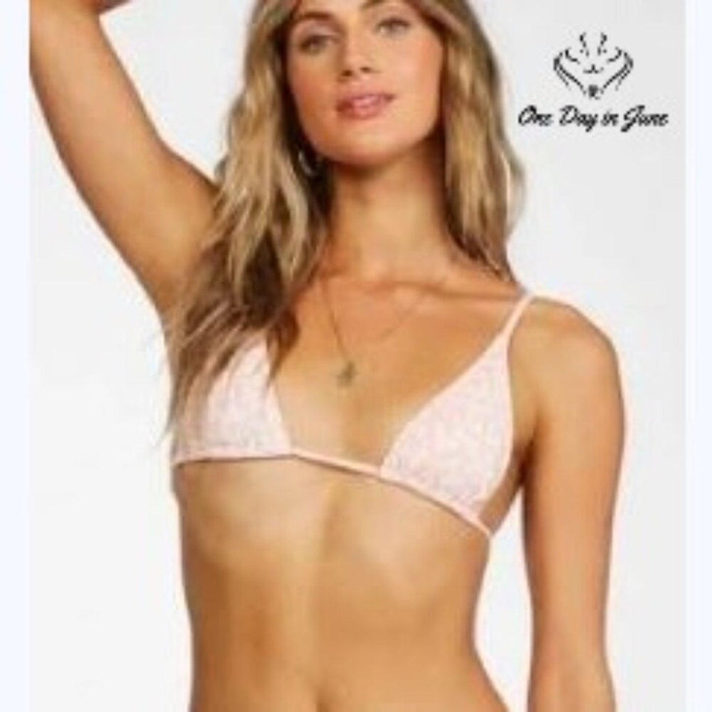 Billabong Ditsy Darling Slide Bikini Top Size M