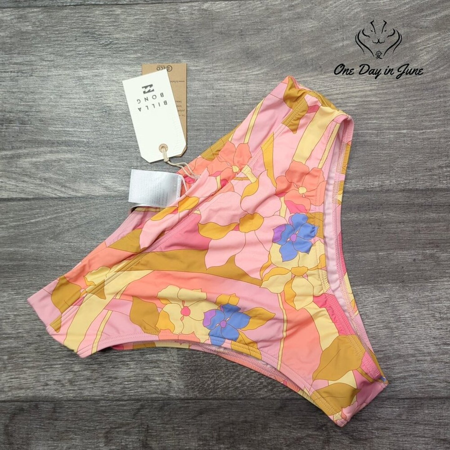 Billabong Groovy Garden Rise Bikini Bottom Size L