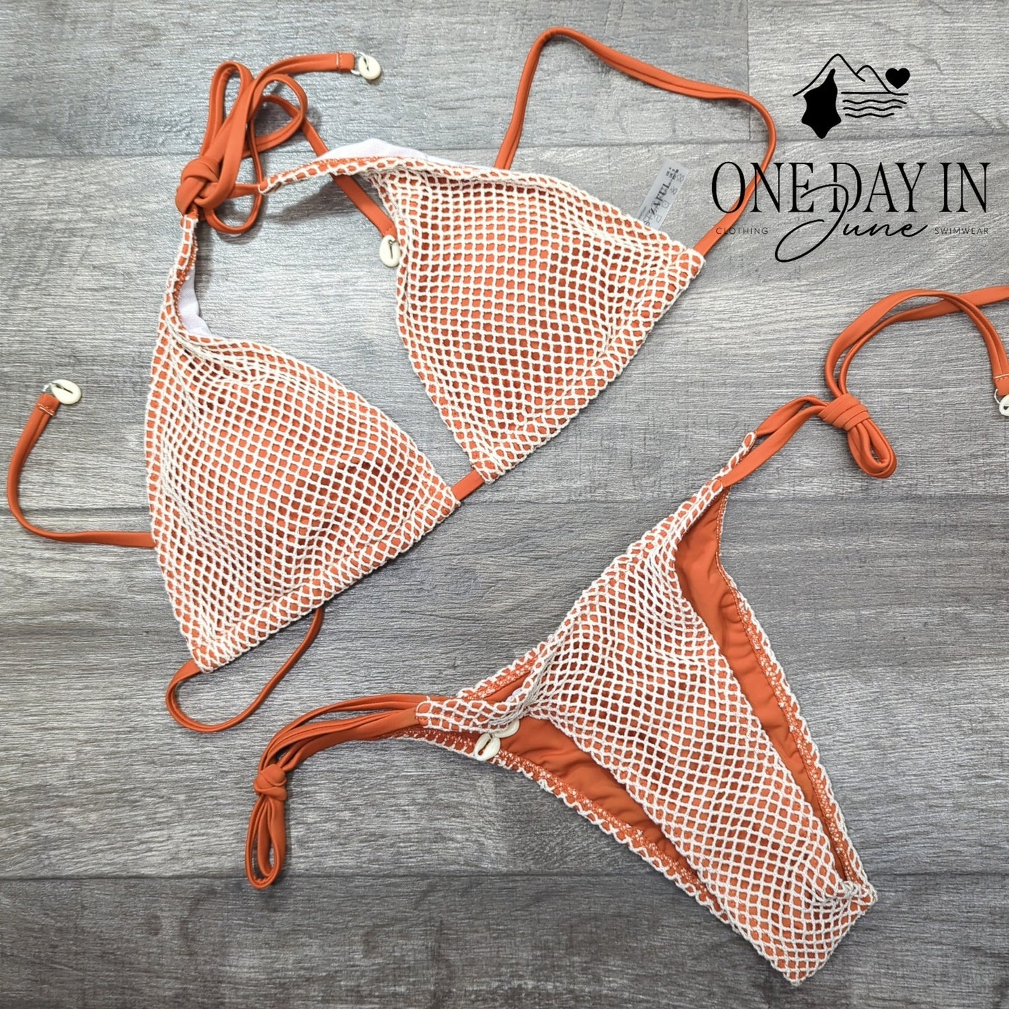 Zaful Adjustable Triangle Tie Side Cheeky Bikini Swimsuit Size S