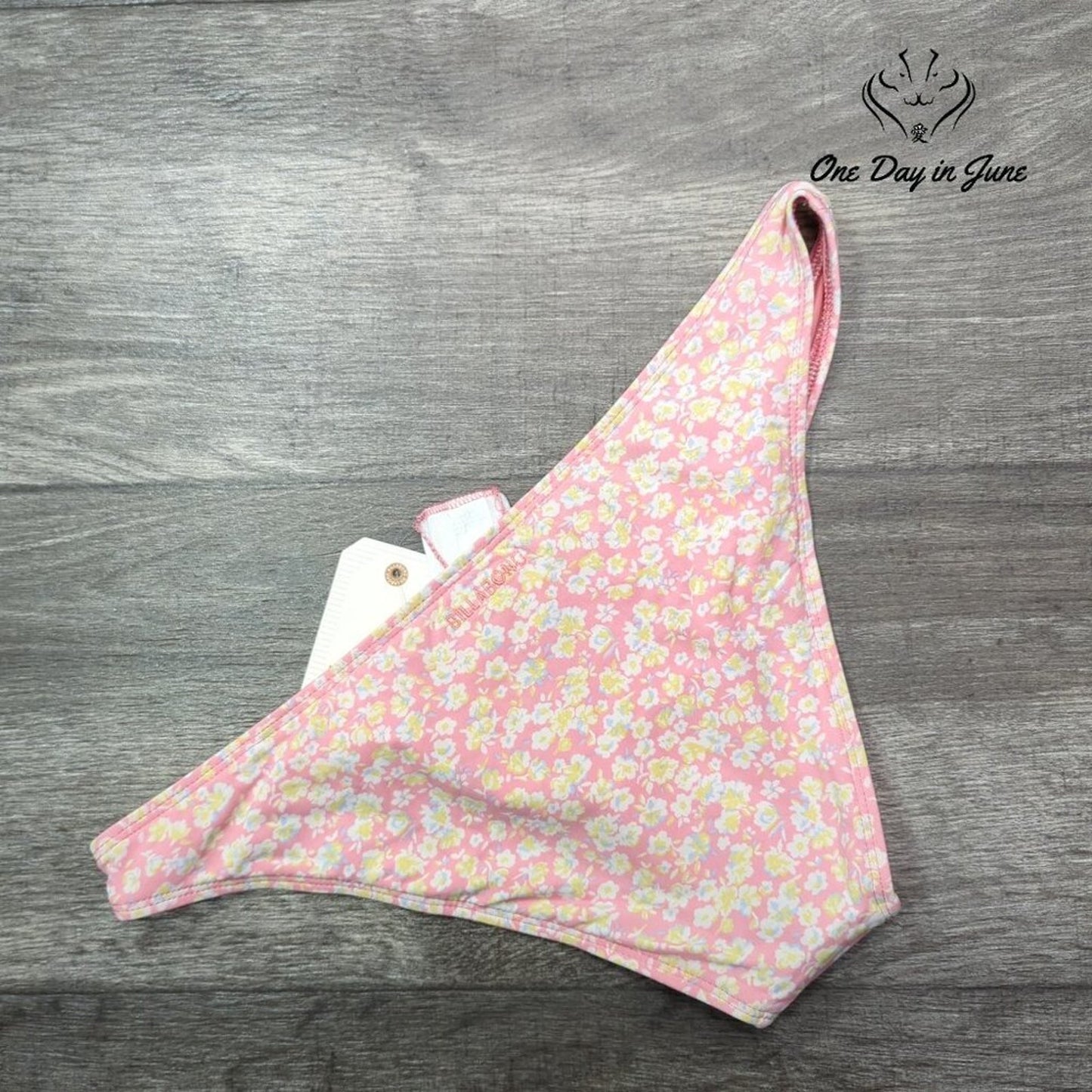 Billabong Ditsy Darling Tropic Bikini Bottom Womens Pink Floral NWT Size L