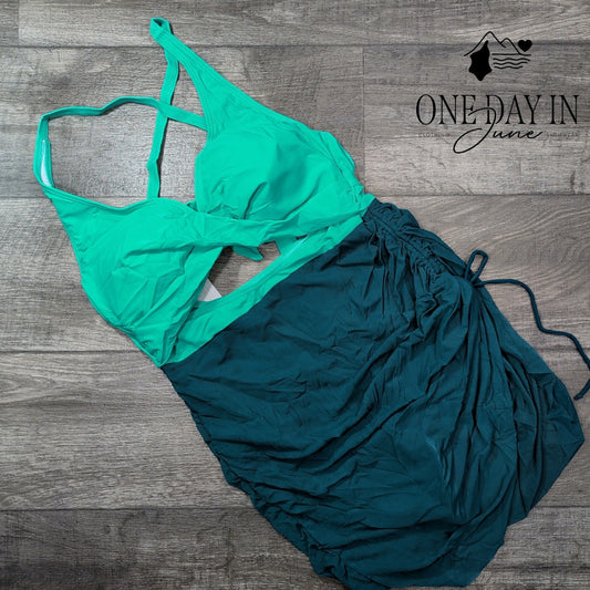 B2Prity Cross Front Cutout One Piece Swimsuit Size XL