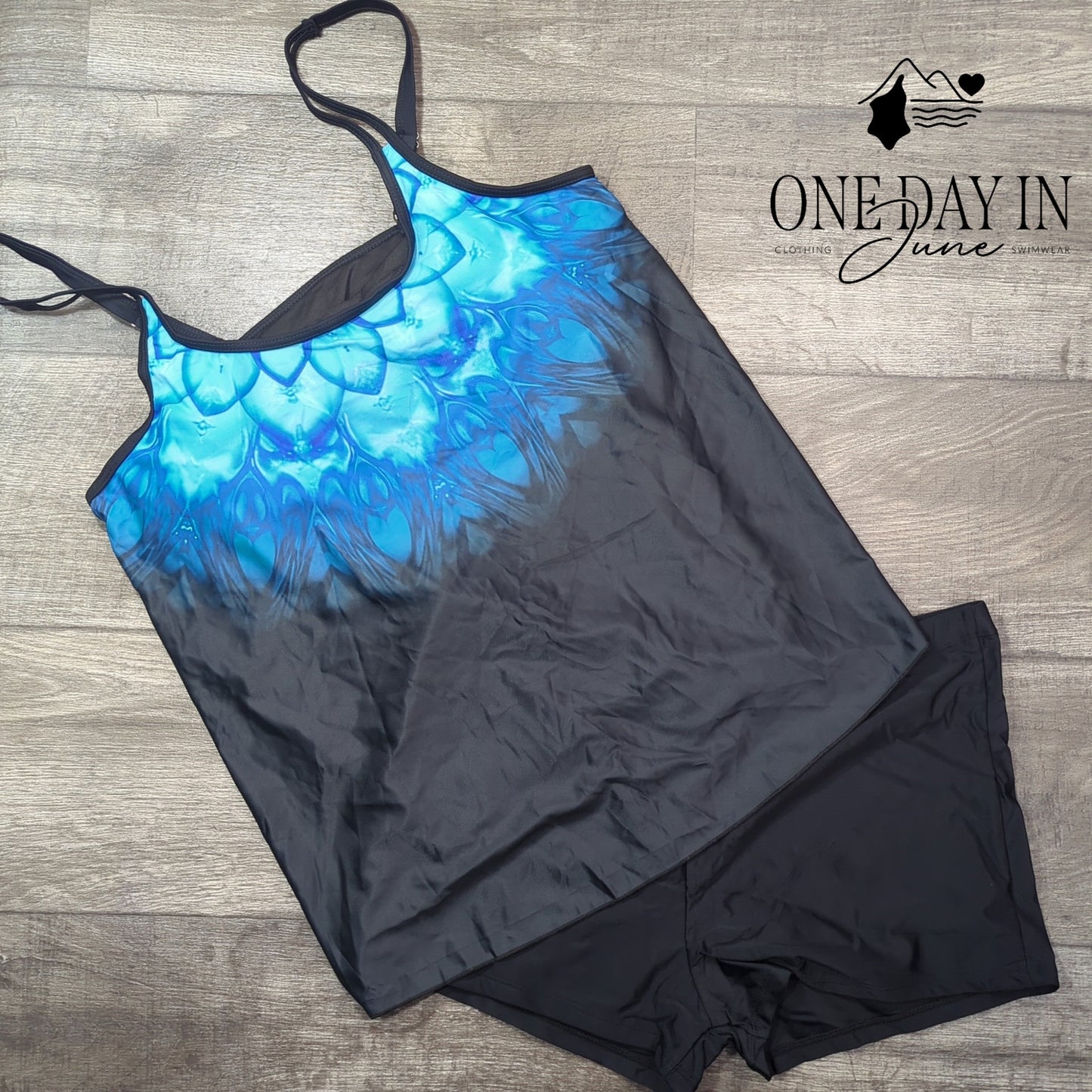 Urchics Boyshort Tankini Swimsuit Size XL