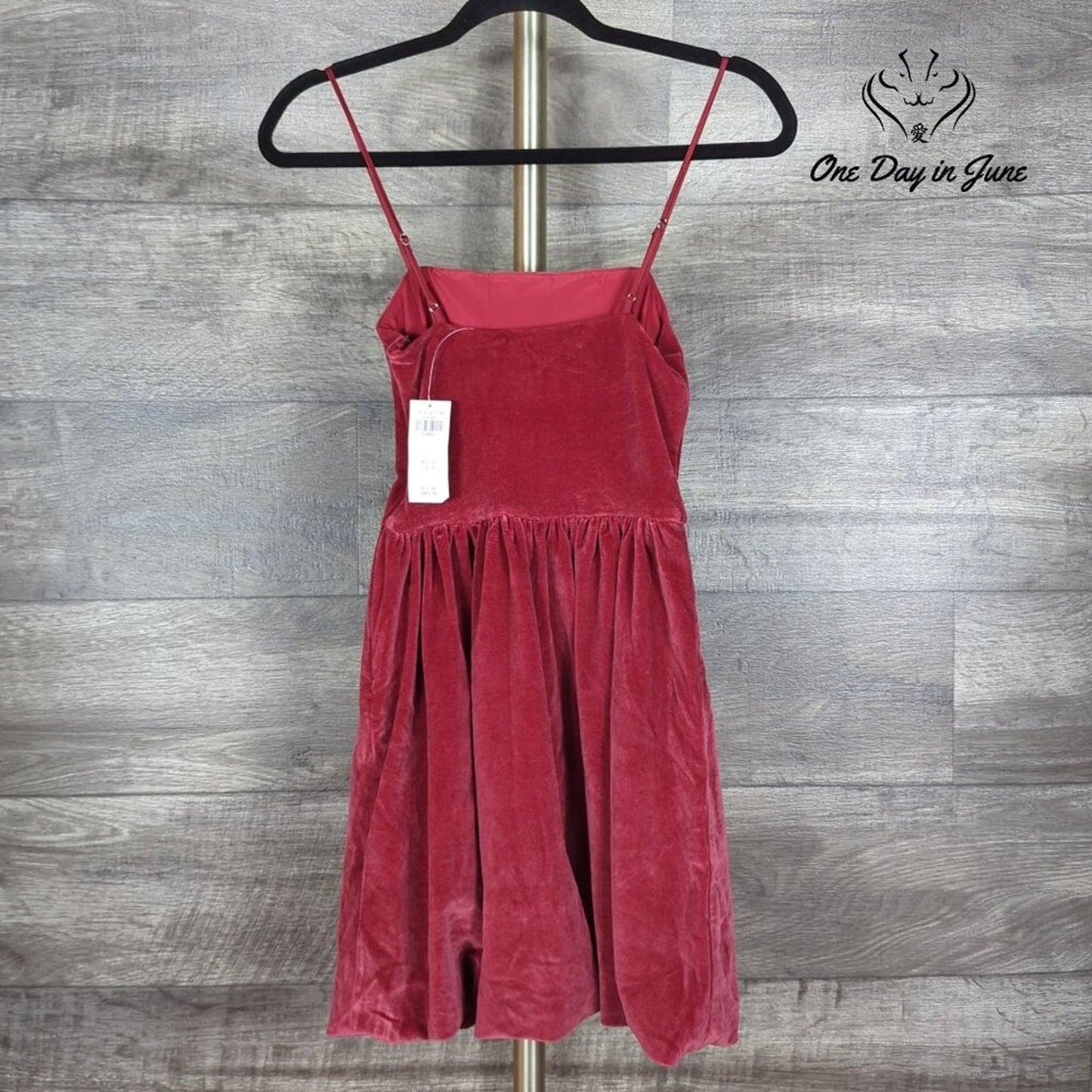 Abercrombie & Fitch Spaghetti Strap Velour Mini Dress Size XS
