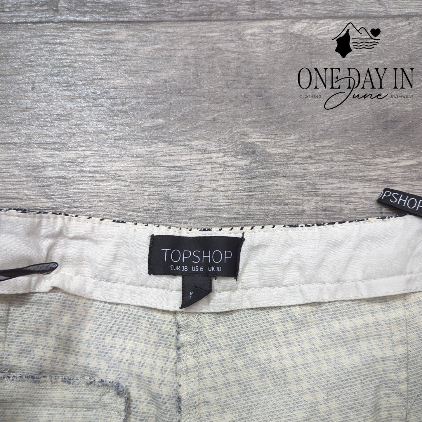 Topshop Houndstooth Cropped Pants Size 6