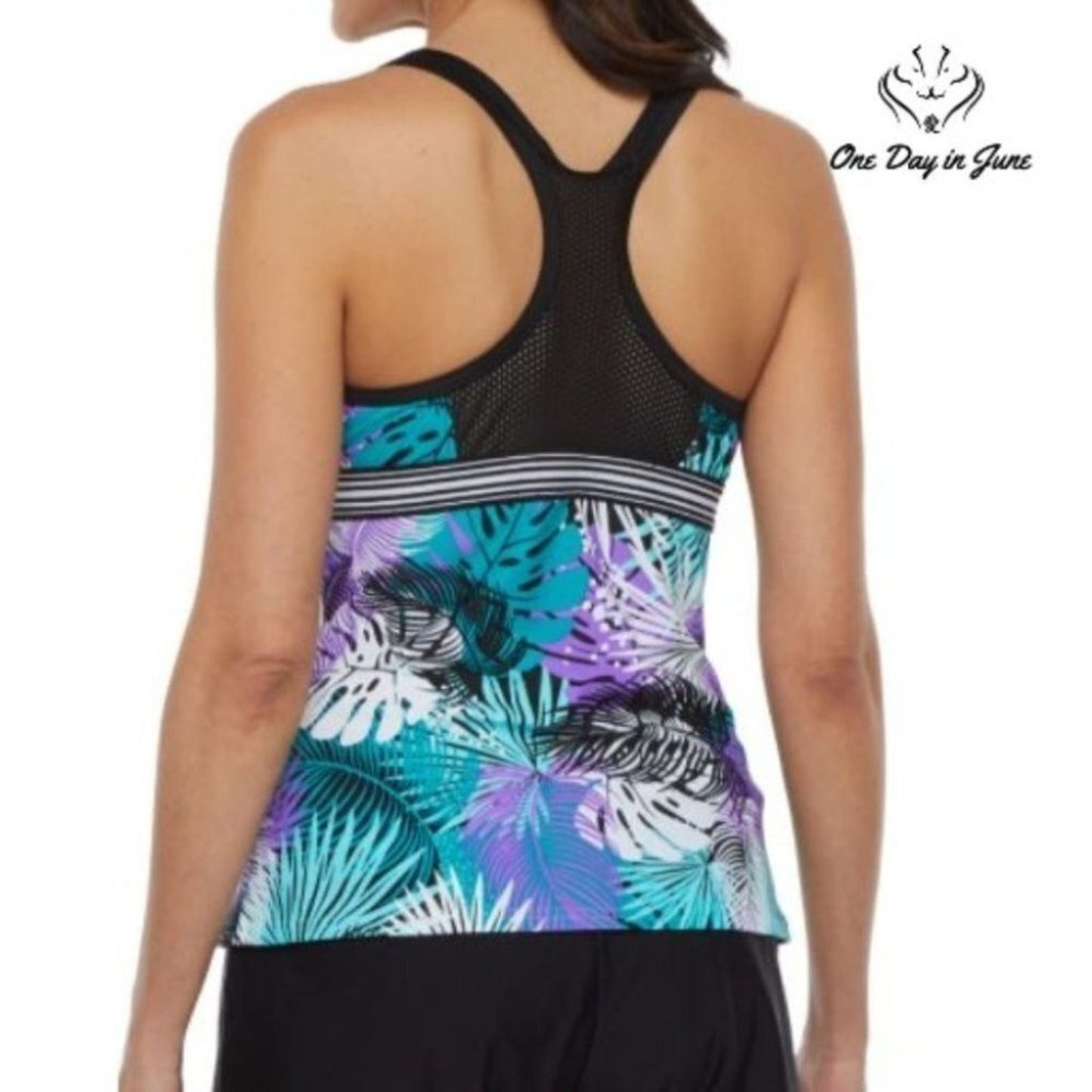 ZeroXPosure Leaf Tankini Top Size S