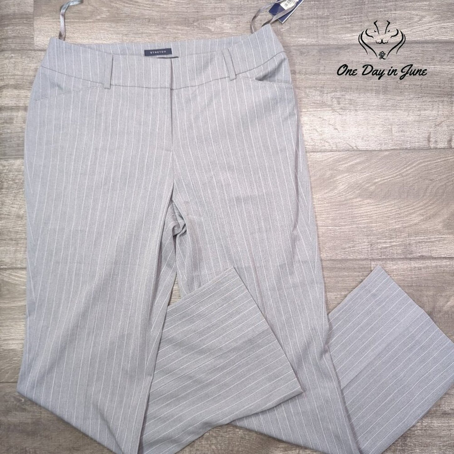 Anne Klein Delano Grey Heather Dress Pants Size 12