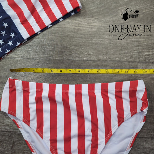 CharmLeaks High Waist Crop Bikini Swimsuit Size XL