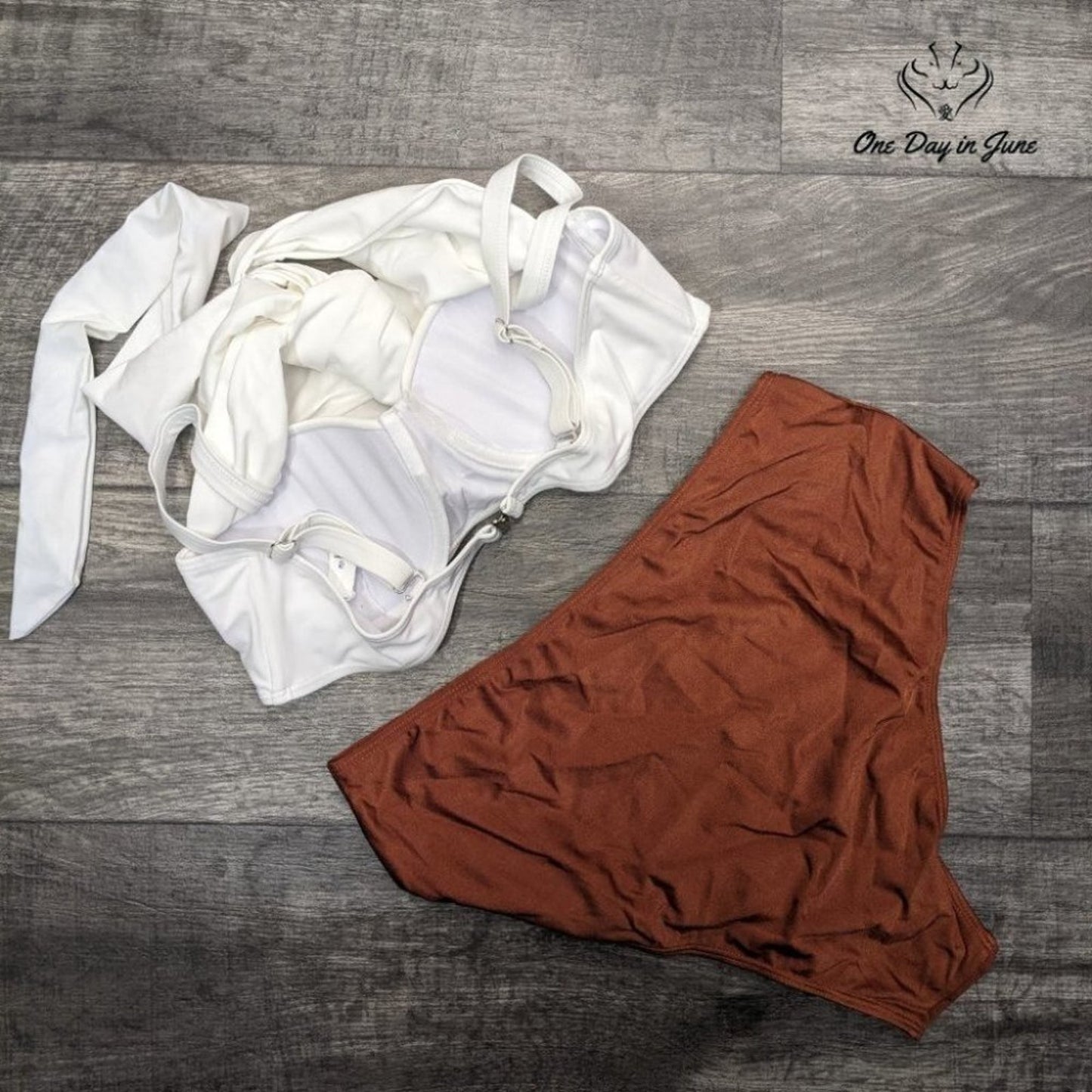 Peddney Underwire Wrap High Waist Bikini Swimsuit Size XL