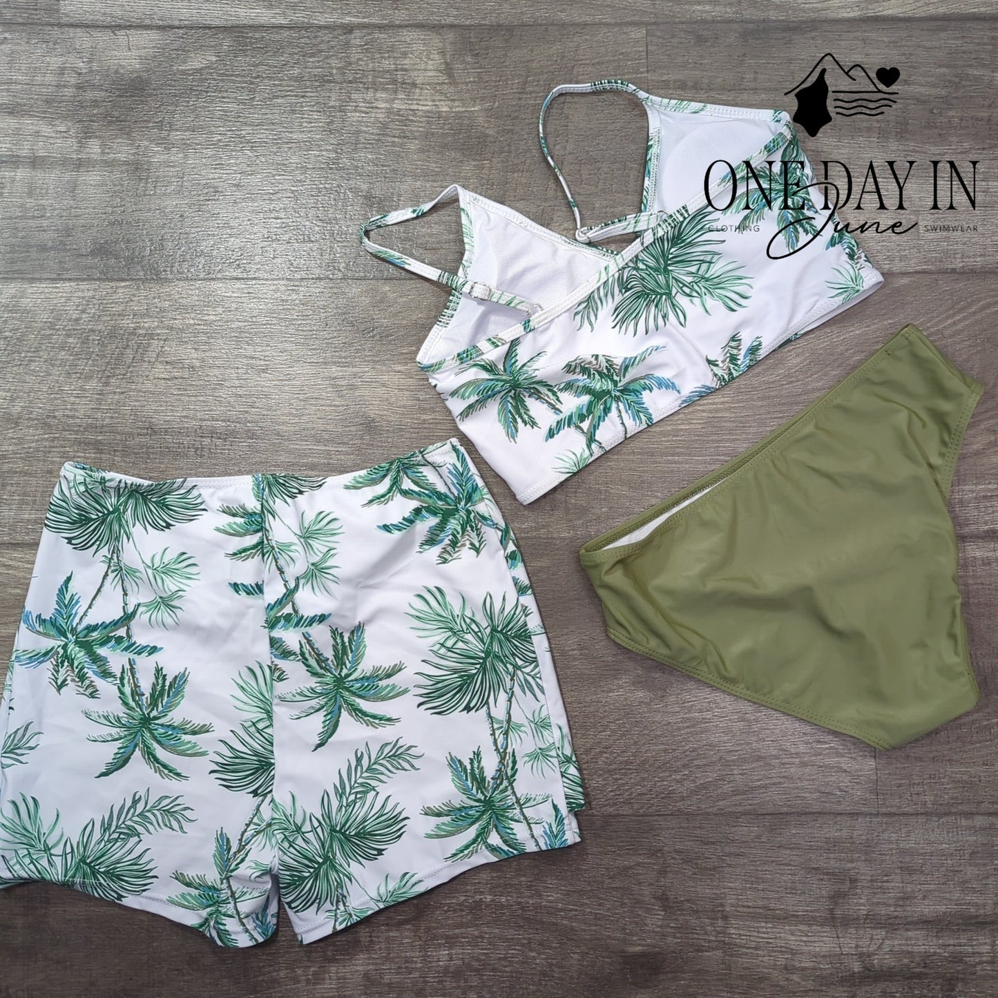 Aleumdr 3 Piece Bikini Swimsuit Size XL (160)