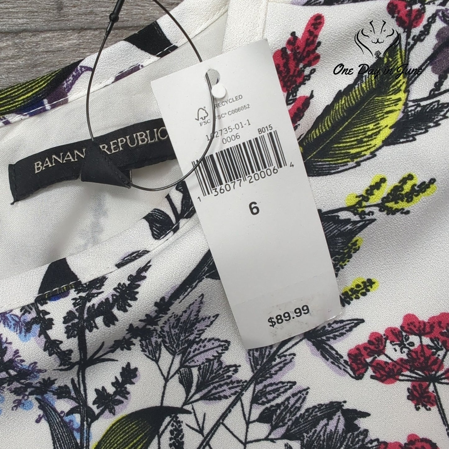 Banana Republic Floral Mini Dress Size 6