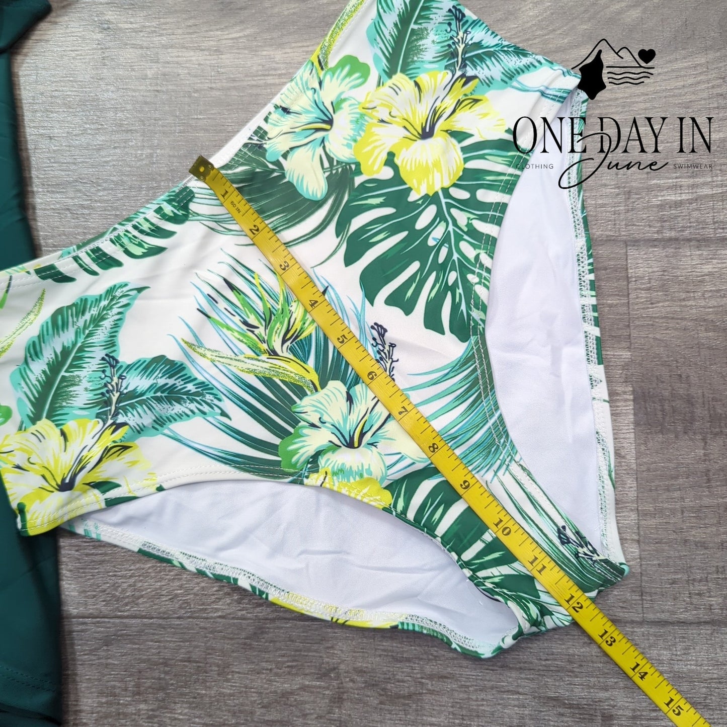 Suuksess Drawstring Tropical Tankini Swimsuit Size M