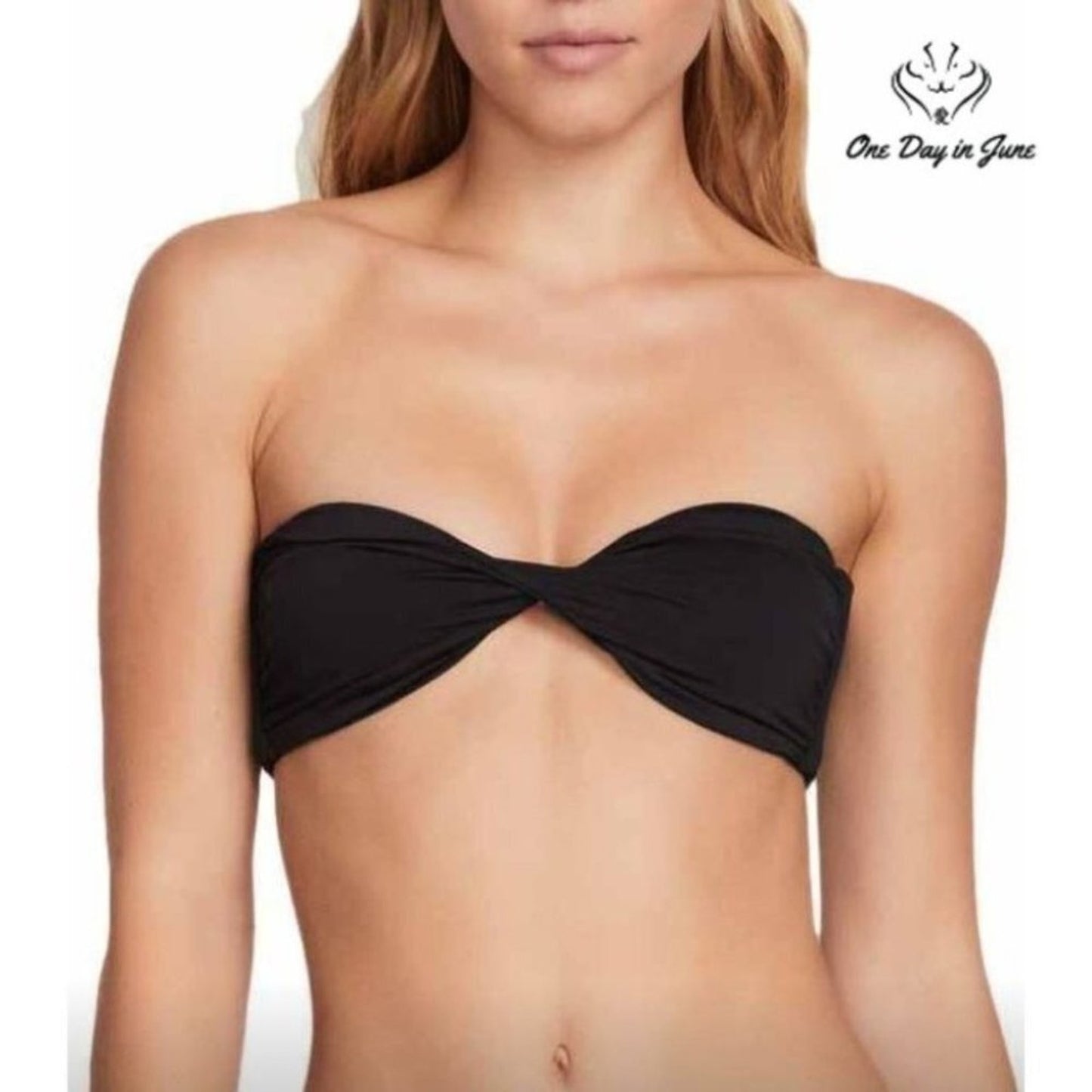 Volcom Simply Seemless Bandeau Bikini top Size 12