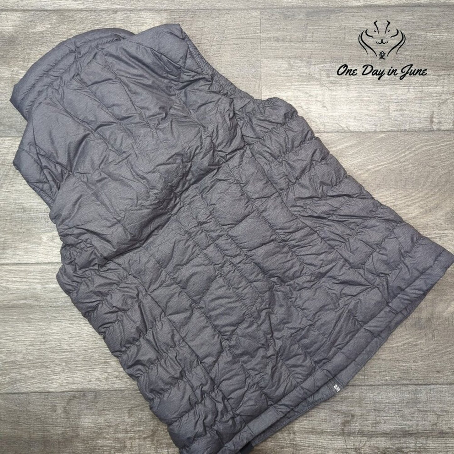 Xersion Sweater Down Vest Heather Gray Hooded Full Zip NWT $120 Size M