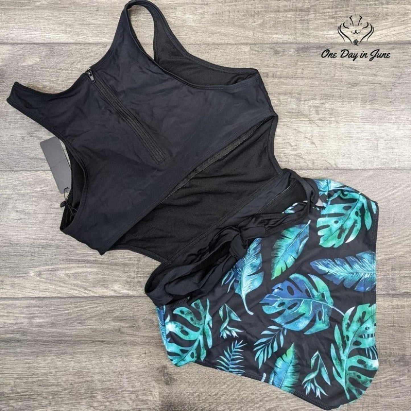 Tempt Me Cutout High Neck One Piece Swimsuit Size L