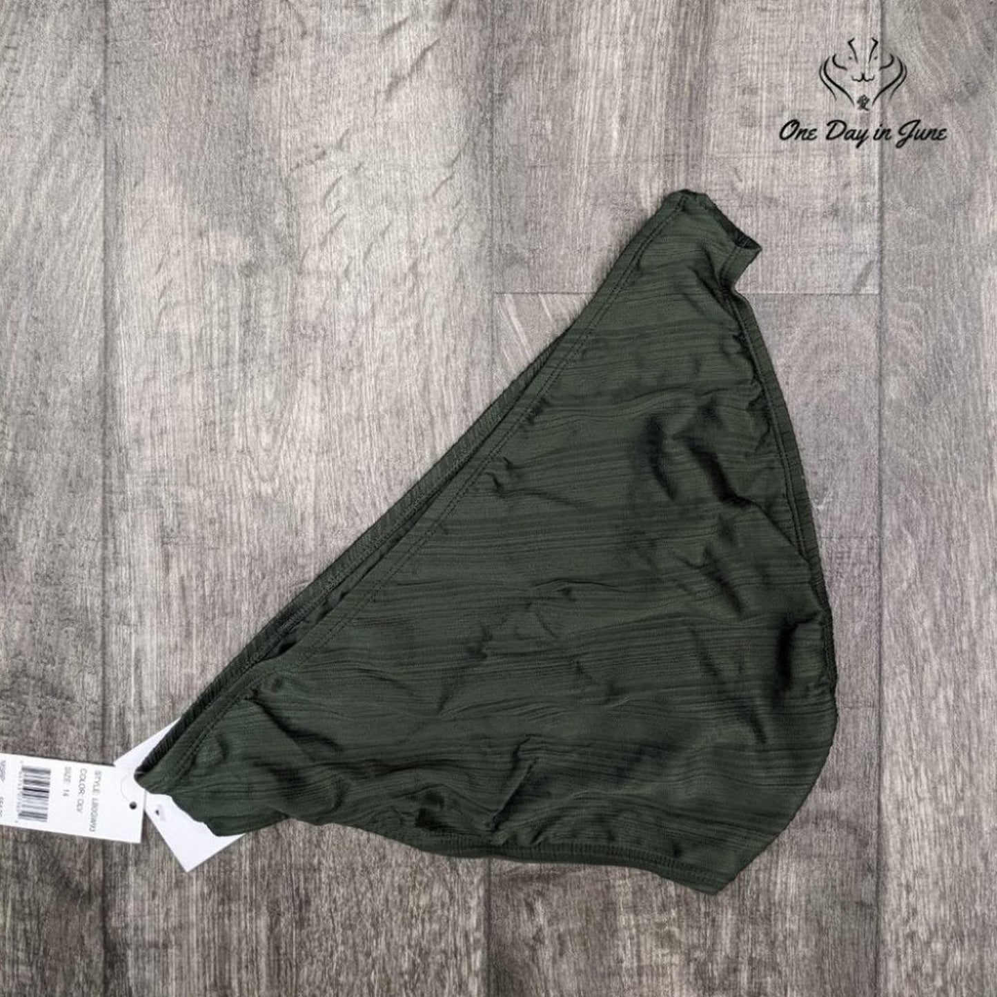 La Blanca Island Goddess Textured Bikini Bottom Size 14