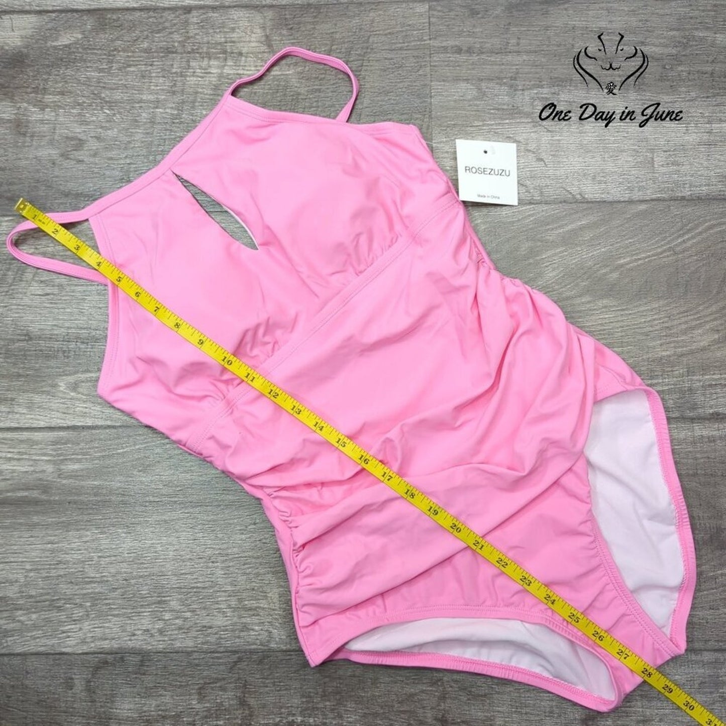Rosezuzu Keyhole Tummy Control One Piece Swimsuit Size XL