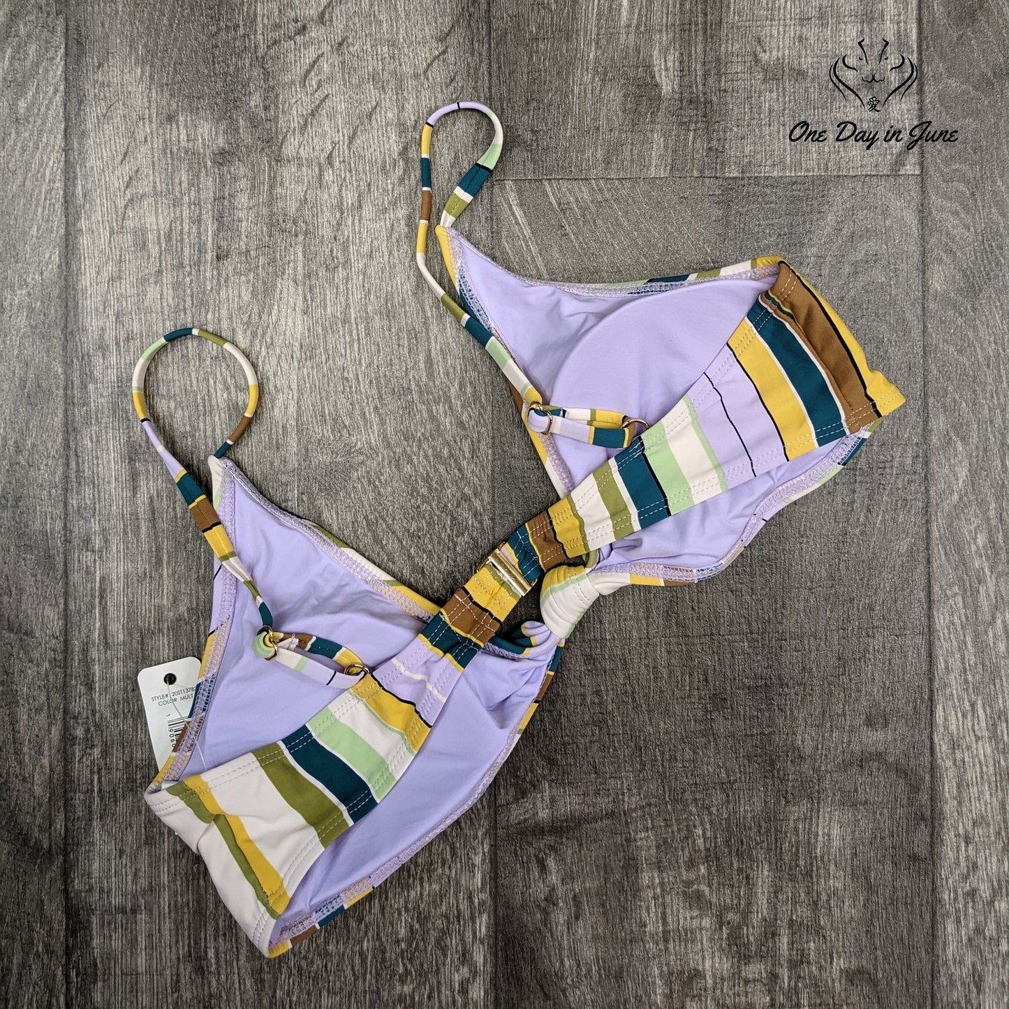 Anne Cole Knotted Triangle Bikini Top Swimwear Size S