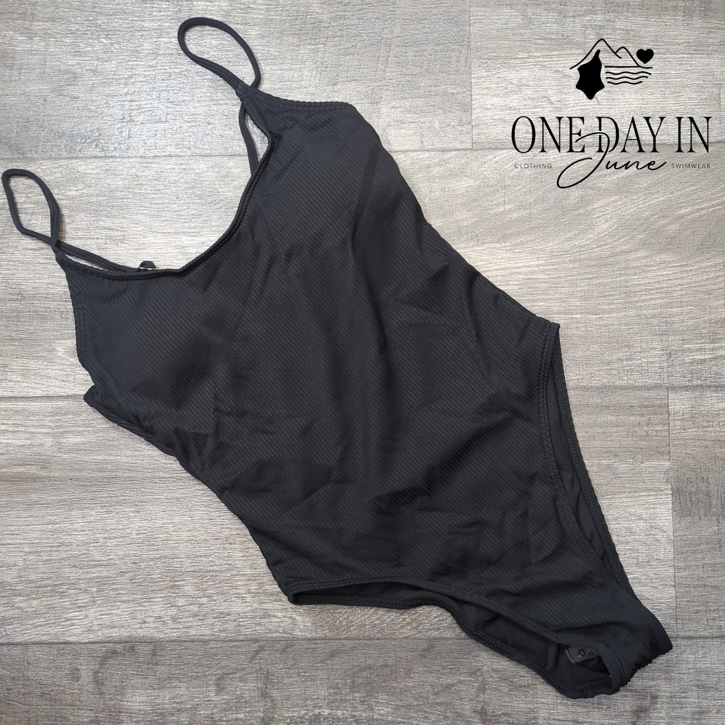 Aleumdr high Cut Cheeky Ribbed One Piece Swimsuit Size S