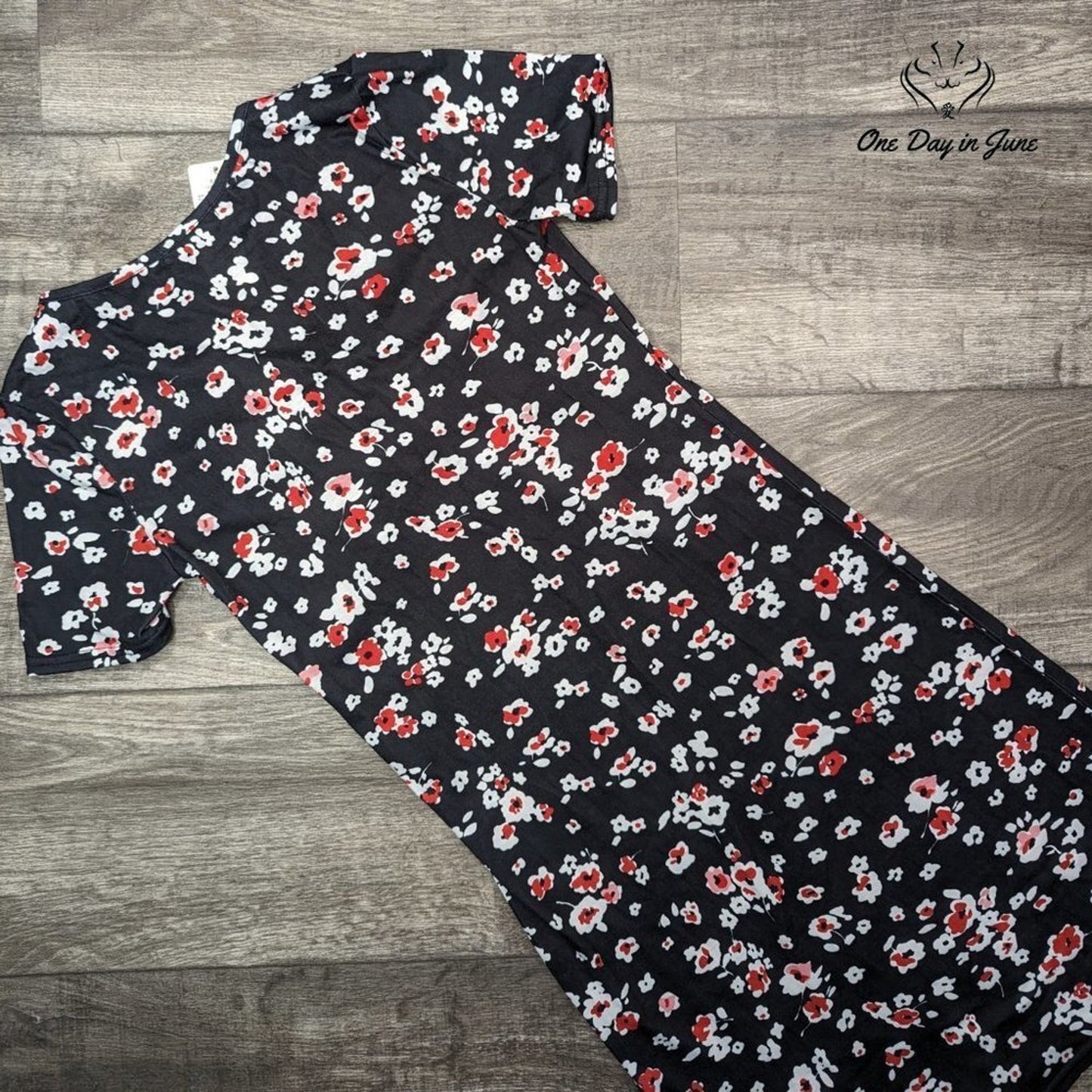 Upopby Floral Short Sleeve Mini Dress Size S