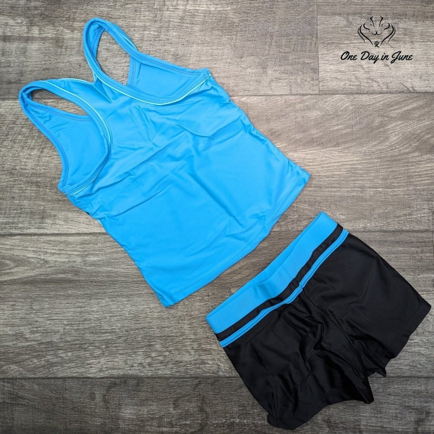 Priessei Boyshort Tankini Swimsuit Size M