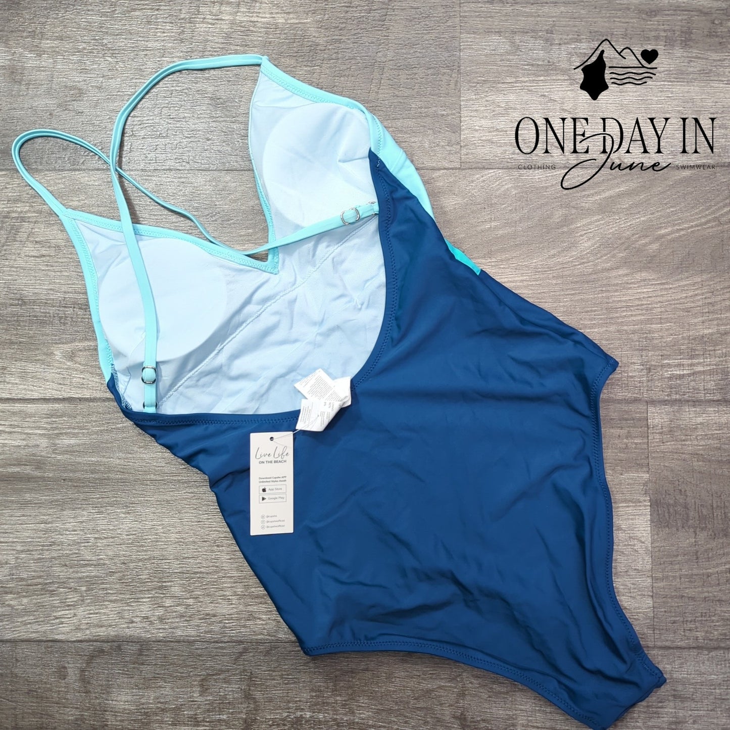 Cupshe Colorblock One Piece Swimsuit Size S