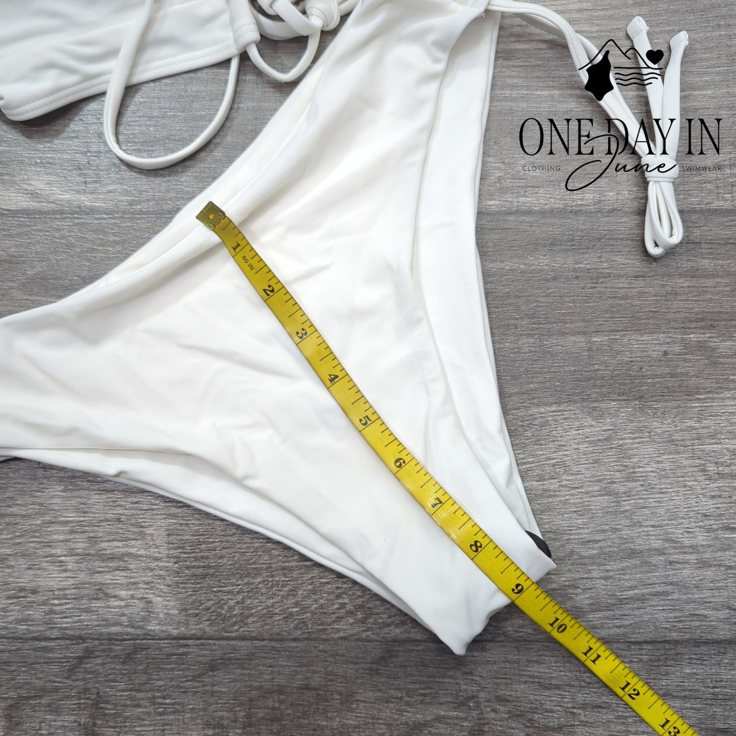 Zaful Drawstring Tie Back Bikini Swimsuit Size M